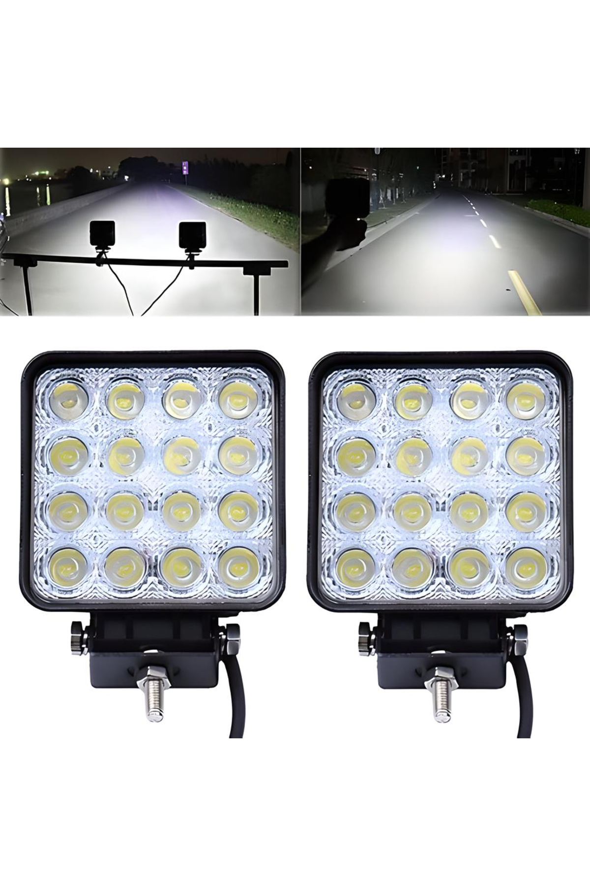 AradığınBurada 2 Adet Off Road Tepe Lambası Araç Sis Lambası Uyumlu