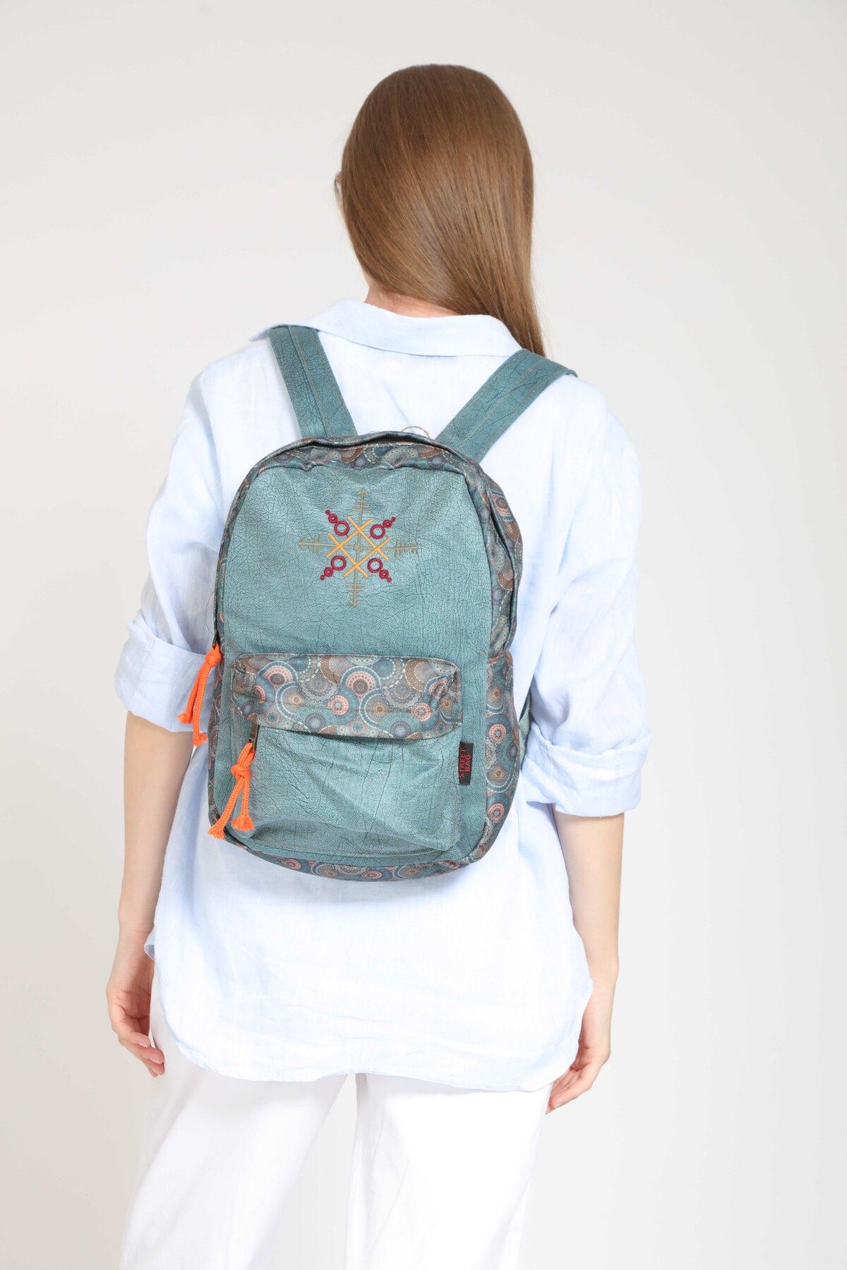 Street Bag-Rucsac cu broderie etnică boemă Nubi - Utilizare zilnică și de călătorie 3