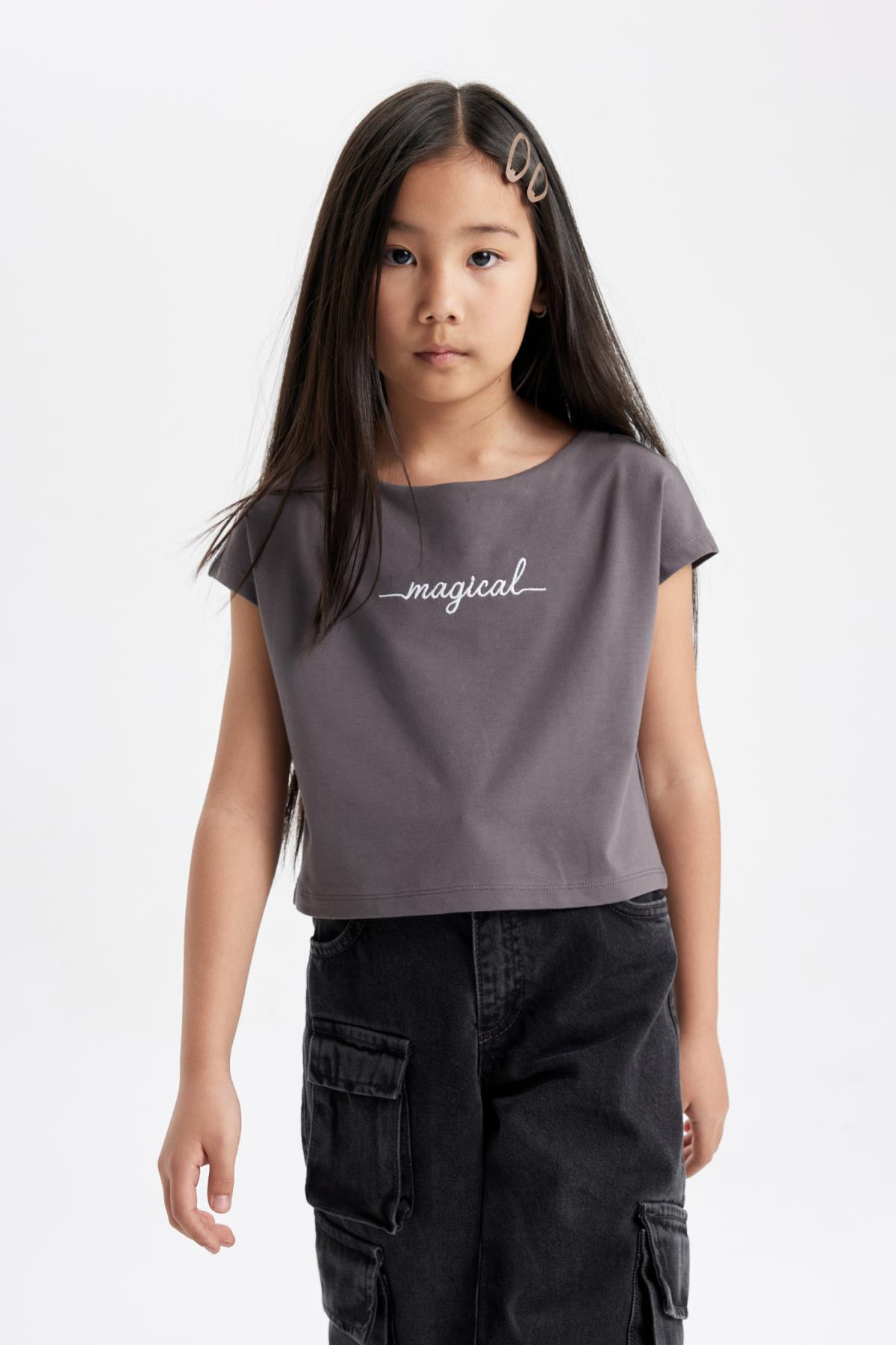 تی شرت دخترانه دفاکتو | D1709A824SM Defacto - Image 3