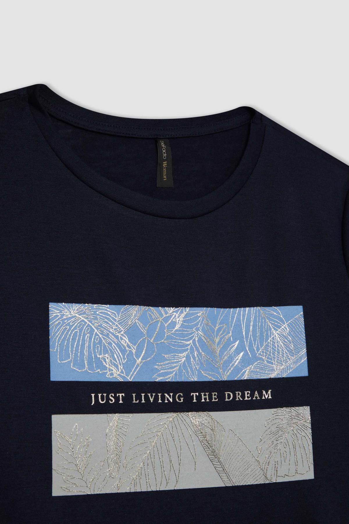 تی شرت زنانه دفاکتو | C8715AX24SP Defacto - Image 2