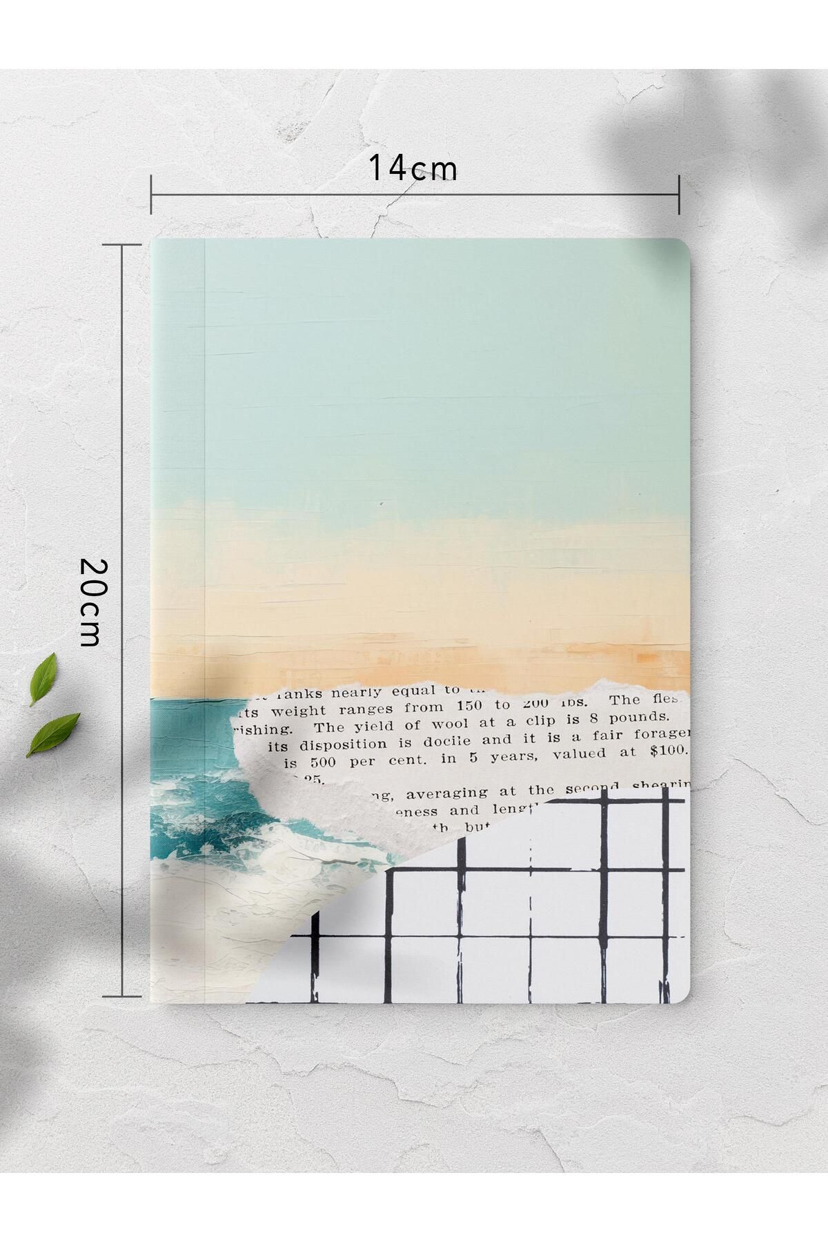 Postifull-Unlined Notebook, Vintage Retro Themed Notebook, Notepad, Vintage Notebook, 64 Pages 14*21cm 2