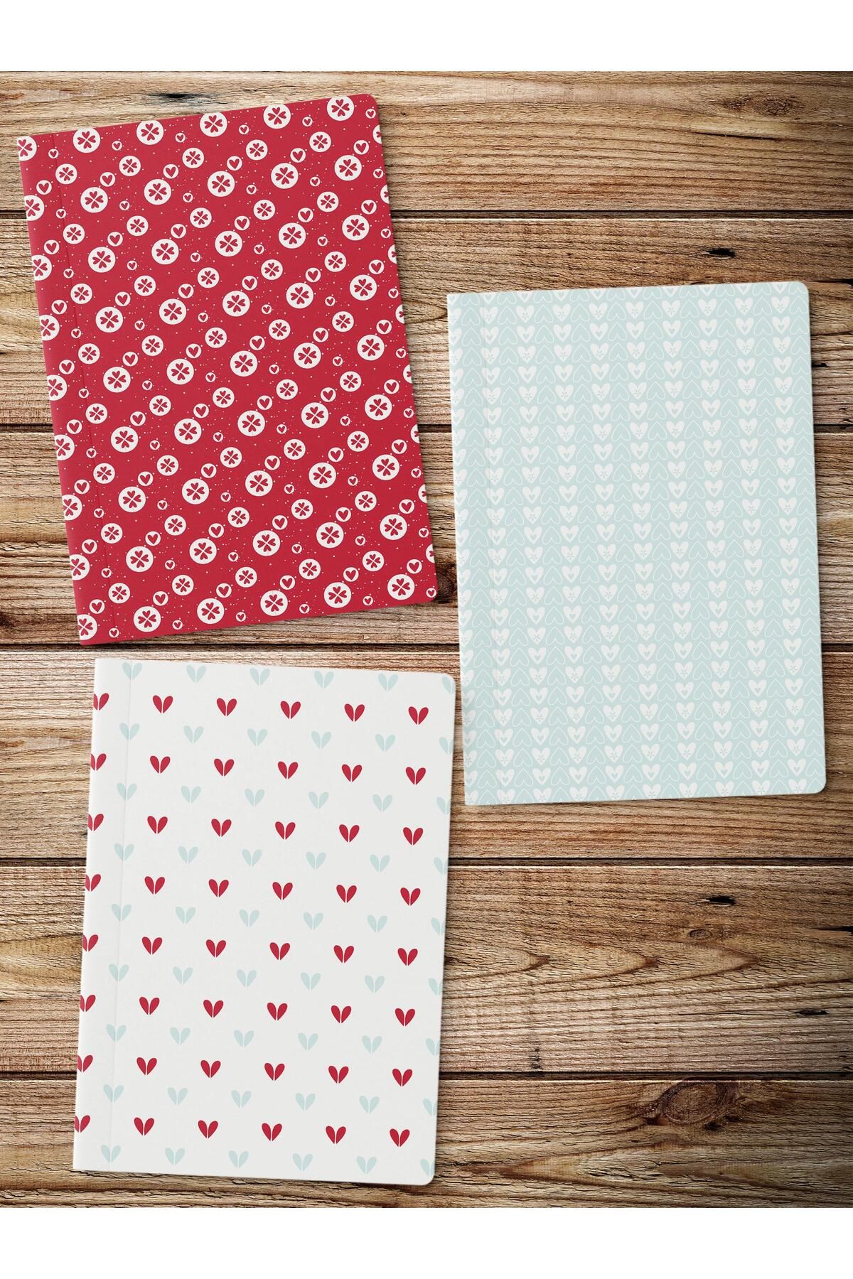 Postifull-Unlined Notebook Set, 3 Notepads, Notebook Journal Set, Memory Book, 64 Pages Medium Size 2