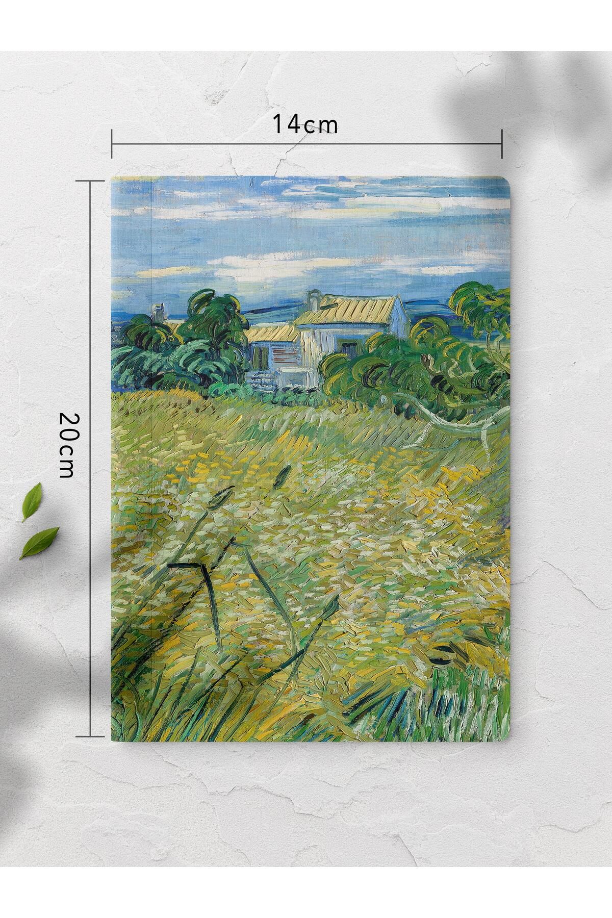 Postifull-Unlined Notebook, Modern Art Notebook, Van Gogh Themed Notepad 64 Sheets, 14*21cm 2