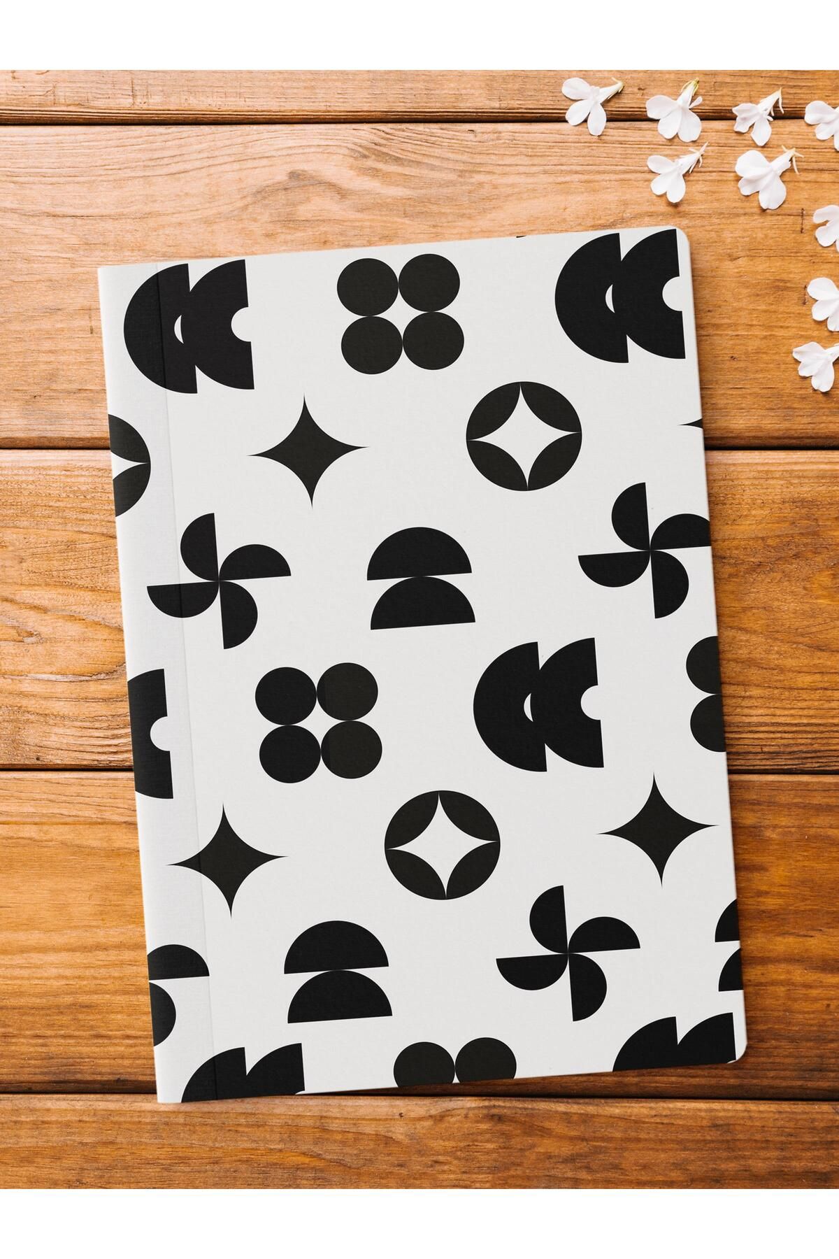 Postifull-Unlined Notebook, Blue Boho Pattern Notebook, Notepad, Intellect and Memory Notebook, 64 Pages, 14*21cm 1