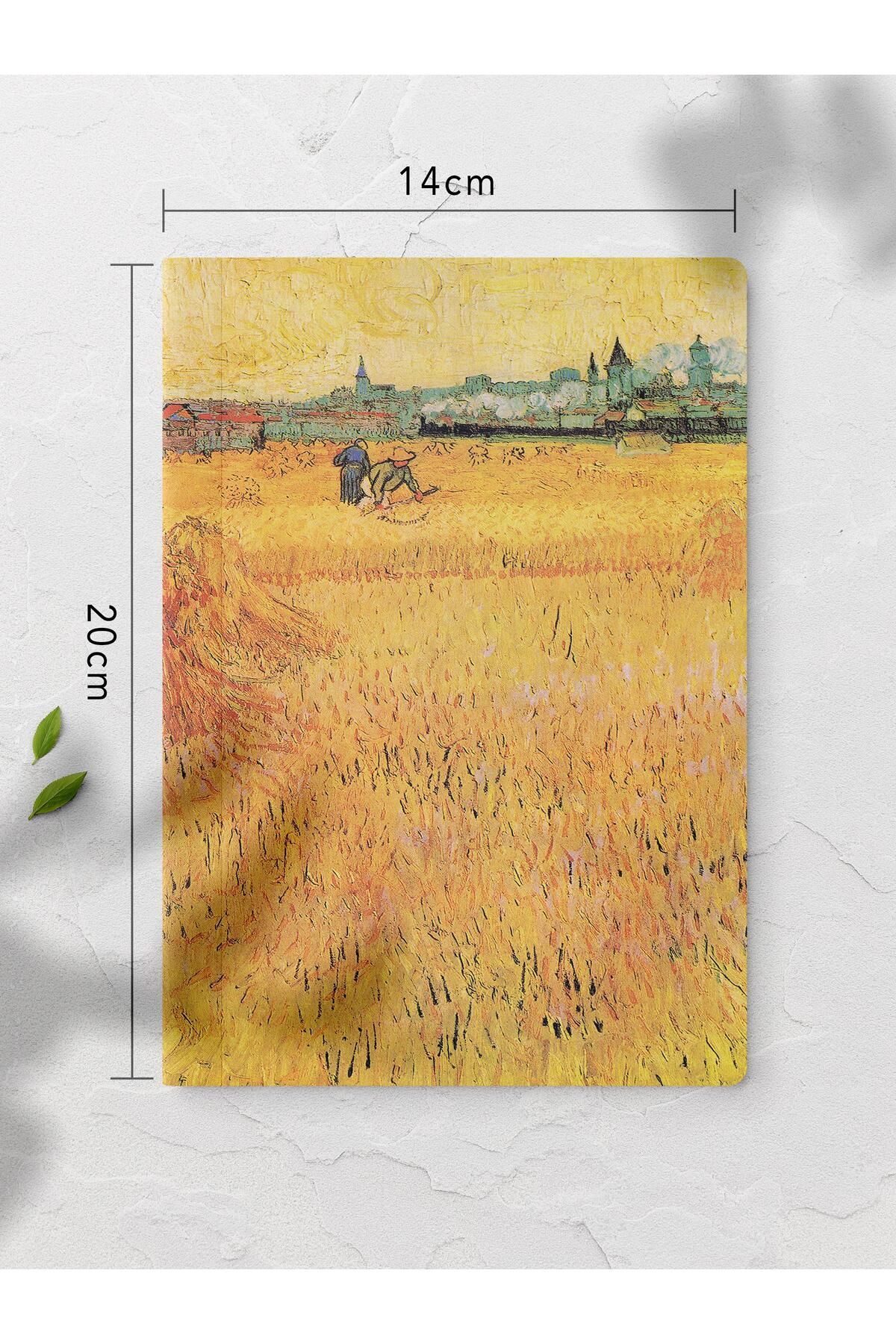 Postifull-Unlined Notebook, Modern Art Notebook, Van Gogh Themed Notepad 64 Sheets, 14*21cm 2