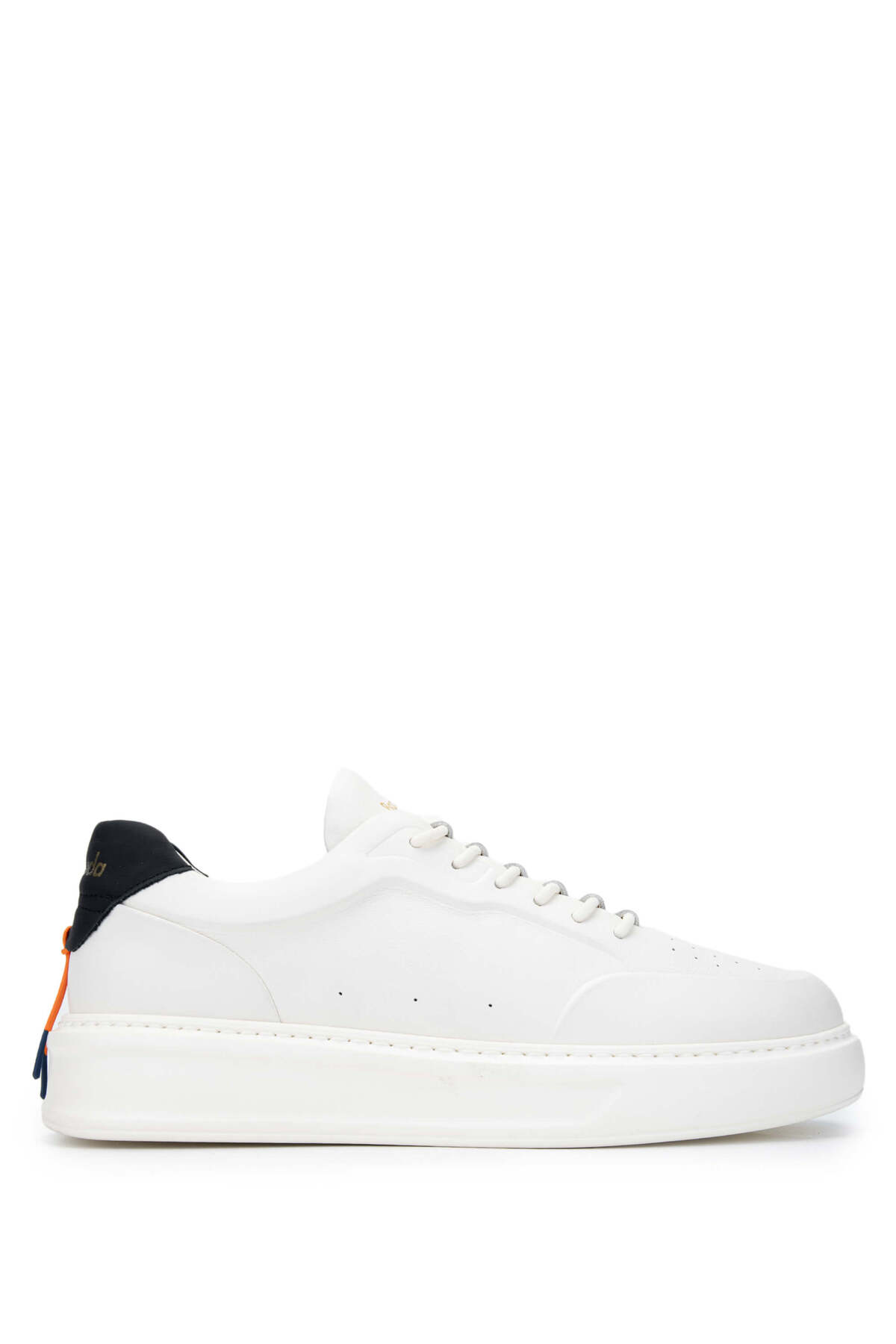 باراکودا کفش‌های کتانی و ورزشی مردانه چرم اصل سفید/مشکی