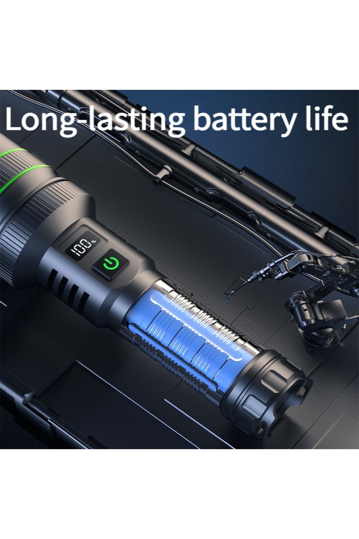 KENSUN-High Power Led Flashlight Usb Rechargeable Super Long Range Tactical Torch Strong Light Lamp Outd... 5