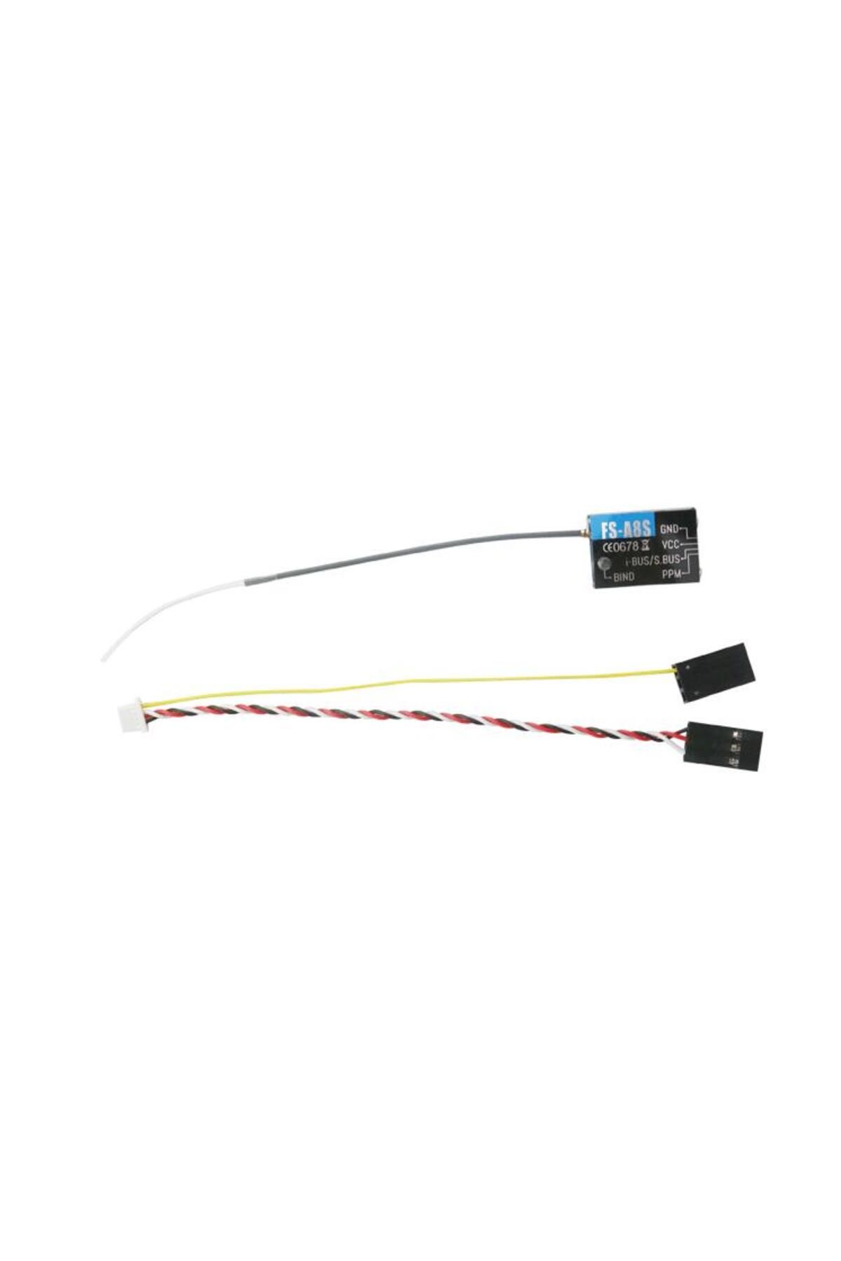 uuustore-Flysky FS-A8S Mini Receiver Metal Radio System for RC Quadcopter FPV Racing Drone 2.4G 8CH 5