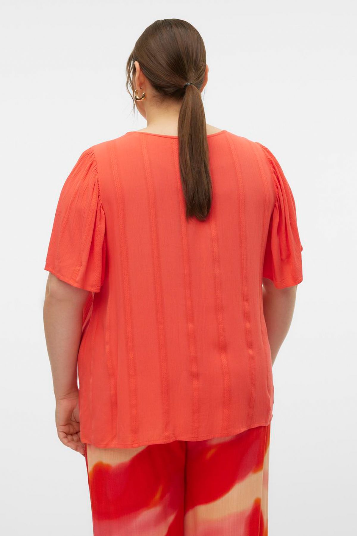 Veromoda Curve-VMCKANVA SS TOP WVN GA CUR 5