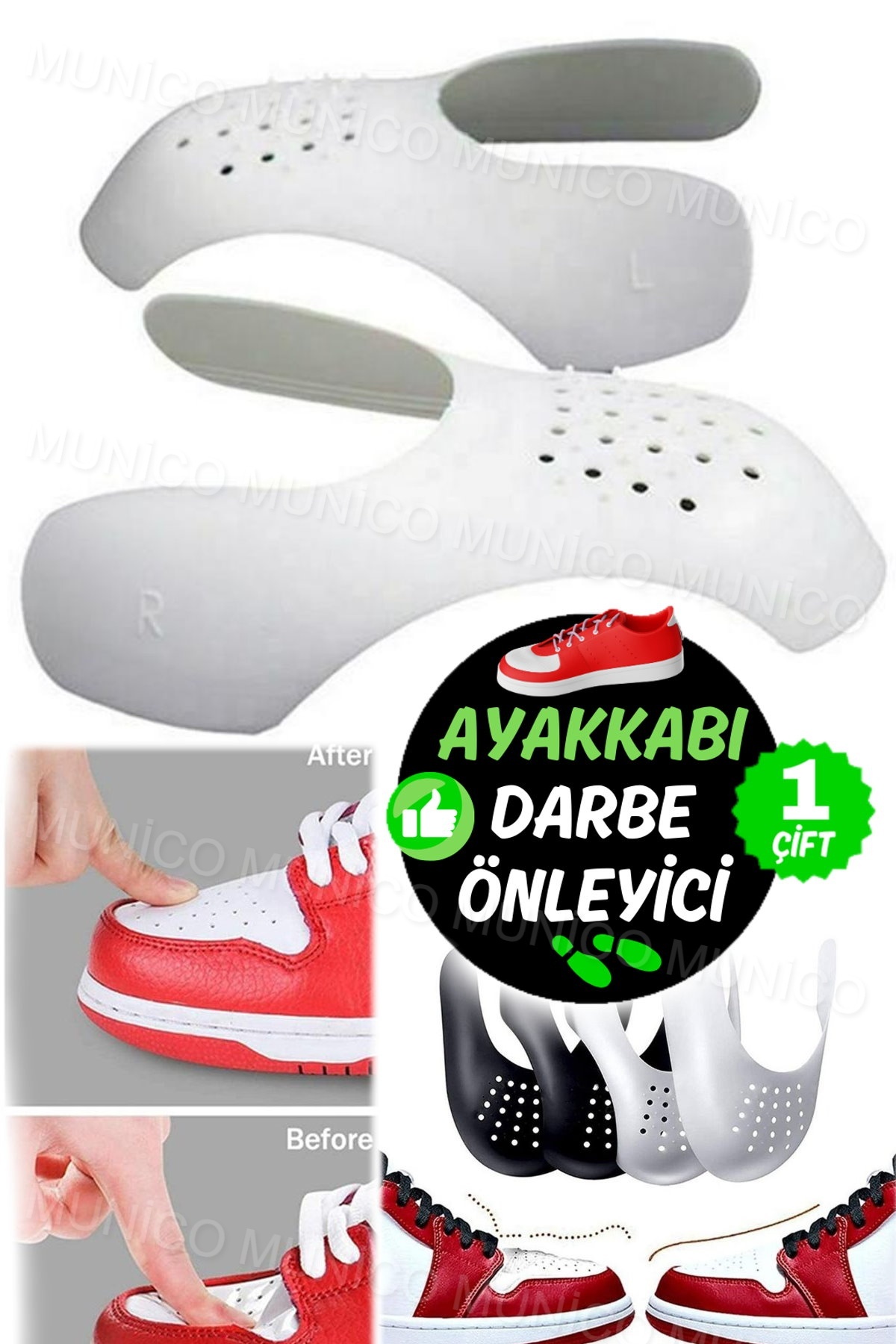 Munico Ayakkabı Kırışıklıklarına Karşı Ayakkabı Koruyucu Ayakkabı Kalkanı Spor Ayakkabı Kırışıklık Önleyici