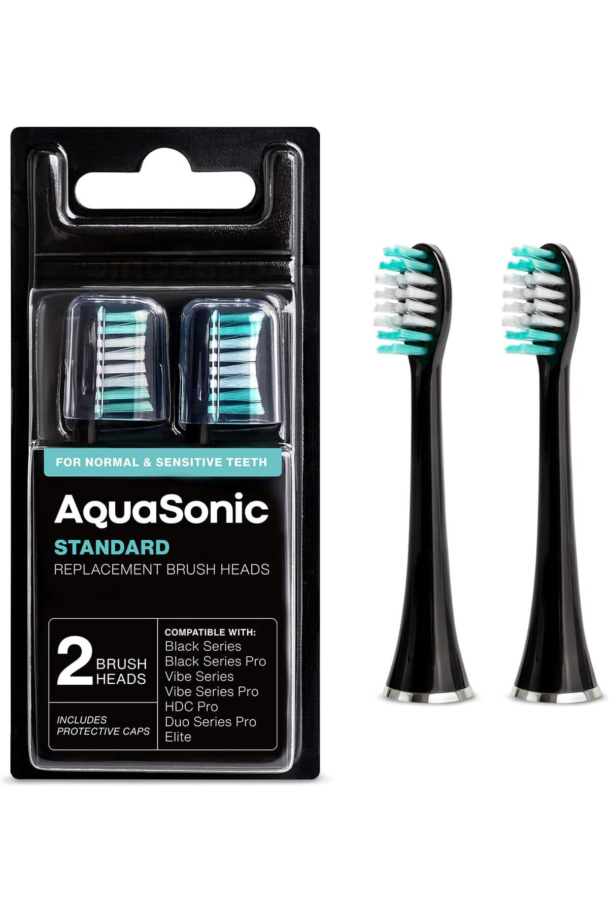Aqua Sonic Yedek Fırça Başlıkları-Normal ve Hassas Dişler için-Birçok AquaSonic Diş Fırçası Sapıyla Uyumlu