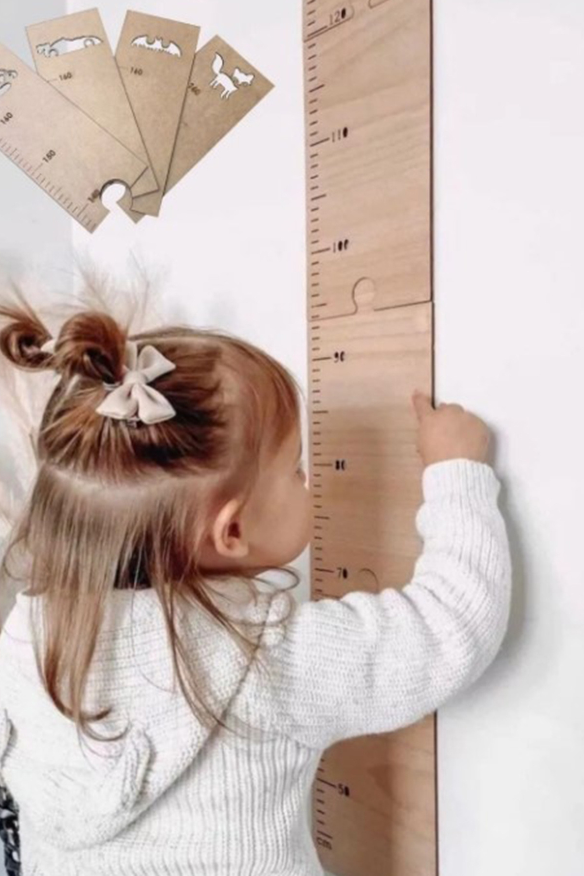 Olur o zaman Çocuk Odası Ahşap Büyüme Gelişim Boy Ölçme Cetveli