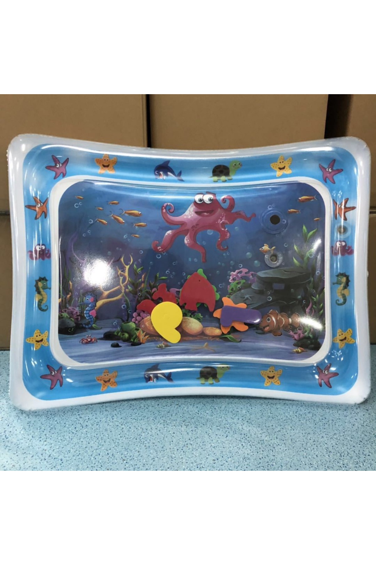 Genel Markalar Bebek Su Oyun Matı  Bebek Su Matı Tummy Time Aktivite Oyuncağı Su Aktivite Oyuncağı 66cm fotoğrafı 3 (önizleme)