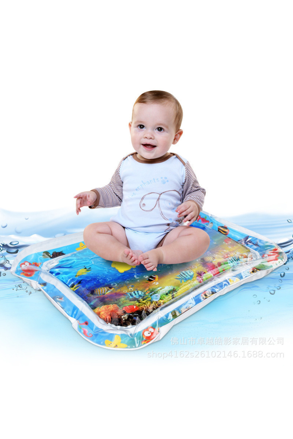Genel Markalar Bebek Su Oyun Matı  Bebek Su Matı Tummy Time Aktivite Oyuncağı Su Aktivite Oyuncağı 66cm fotoğrafı 2 (önizleme)