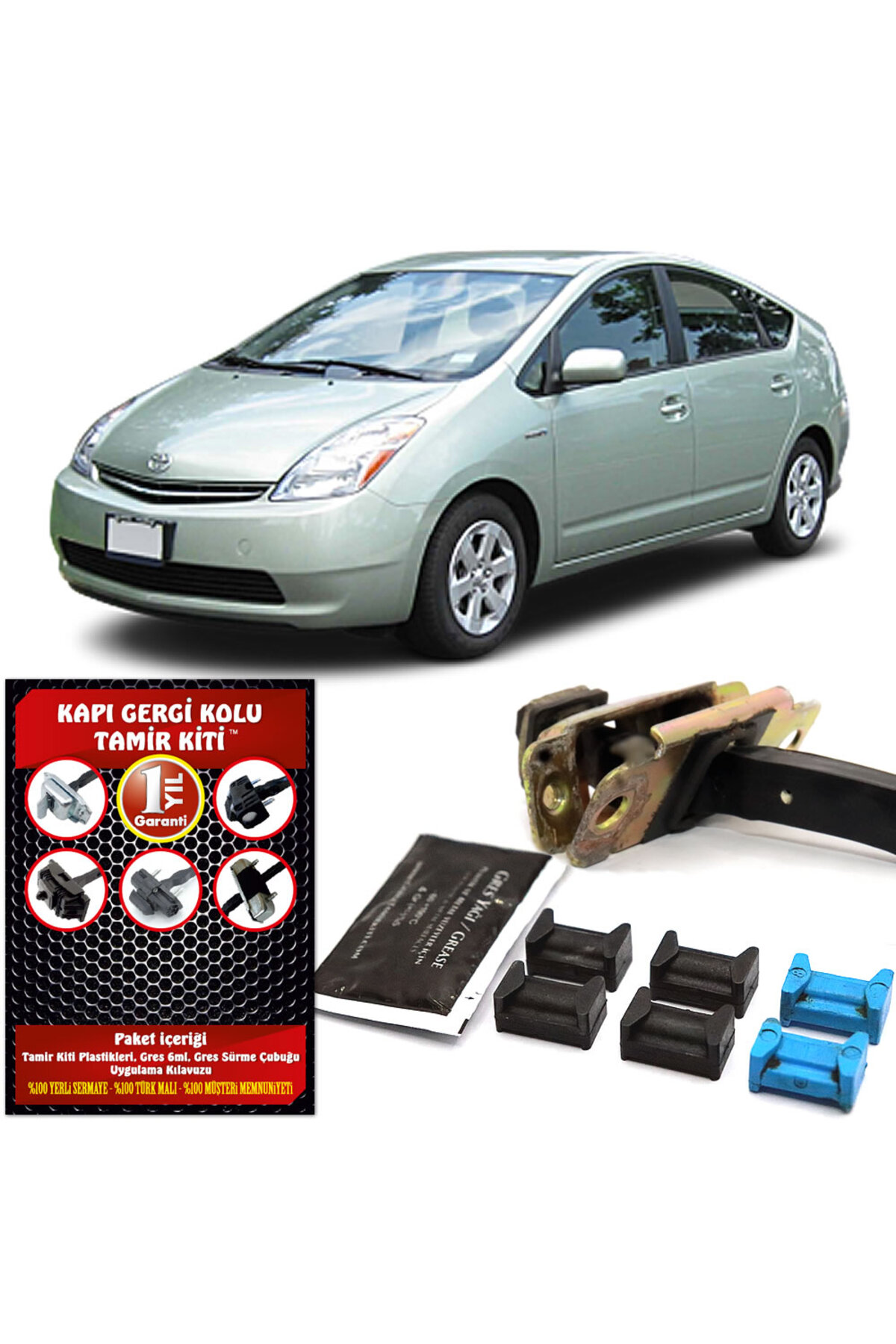 BARRER Toyota Prius Kapı Gergi Kolu (Limitör) Tamir Kiti  1997-2017 (2 Kapı Set)