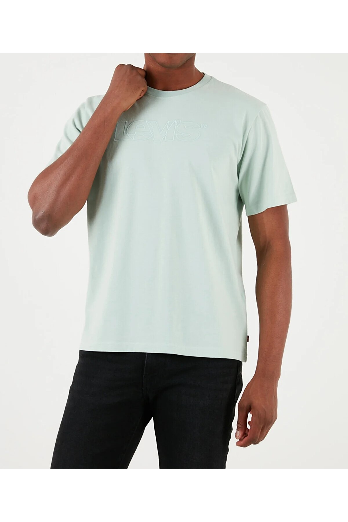 تی شرت لیوایز مردانه 100% پنبه فیروزه  طرح دار Relaxed/ریلکس    Relaxed/ریلکس کژوال/روزمره | Levi's A2082-0187 TR - تصویر 4