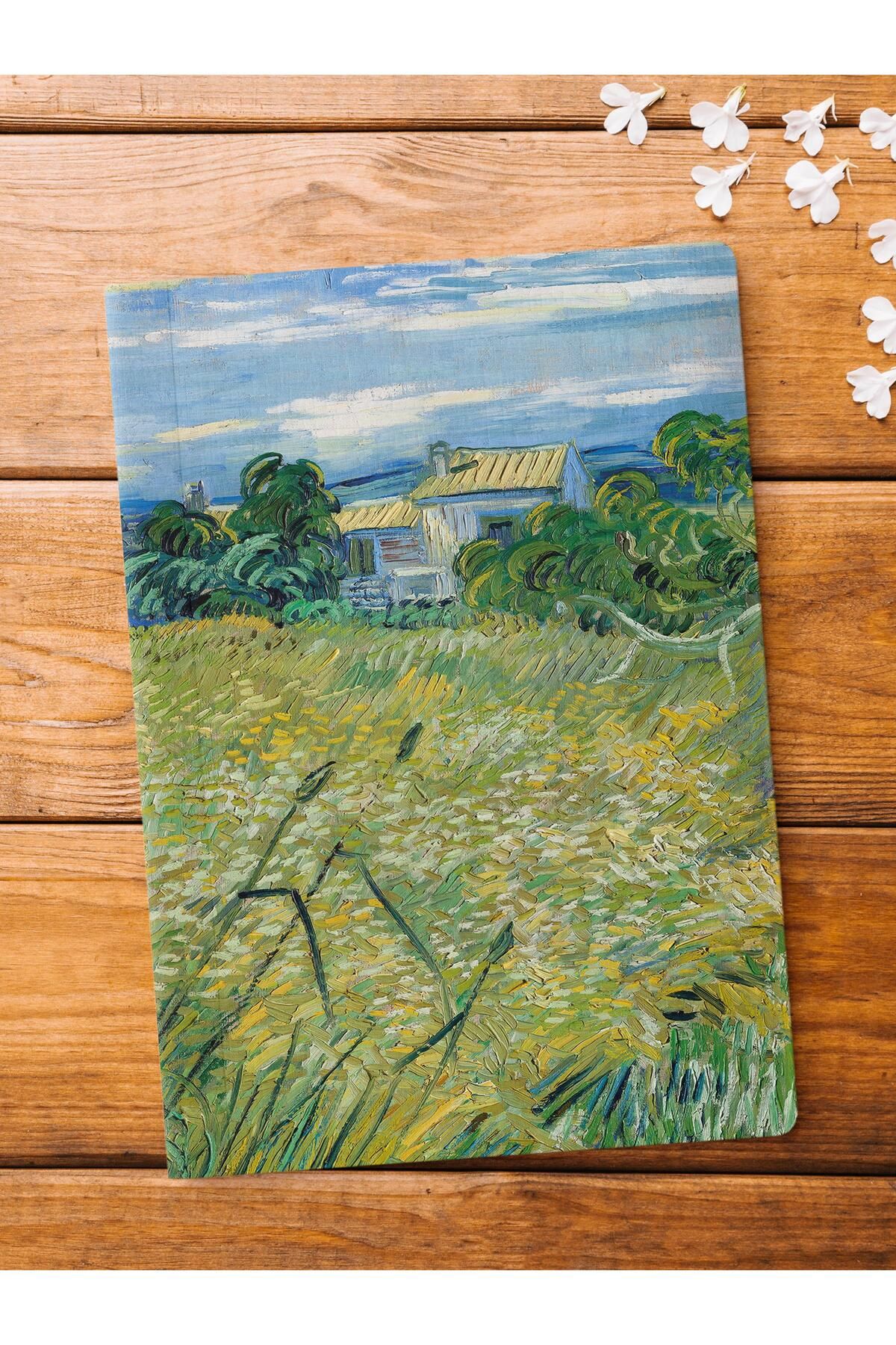 Postifull-Unlined Notebook, Modern Art Notebook, Van Gogh Themed Notepad 64 Sheets, 14*21cm 1