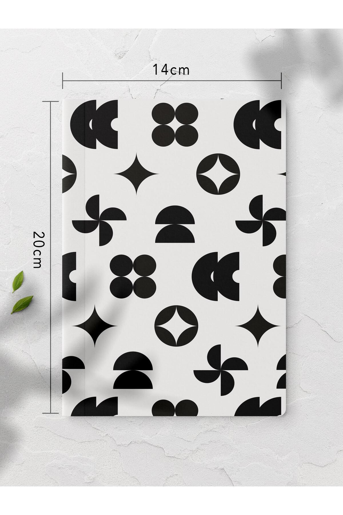 Postifull-Unlined Notebook, Blue Boho Pattern Notebook, Notepad, Intellect and Memory Notebook, 64 Pages, 14*21cm 2