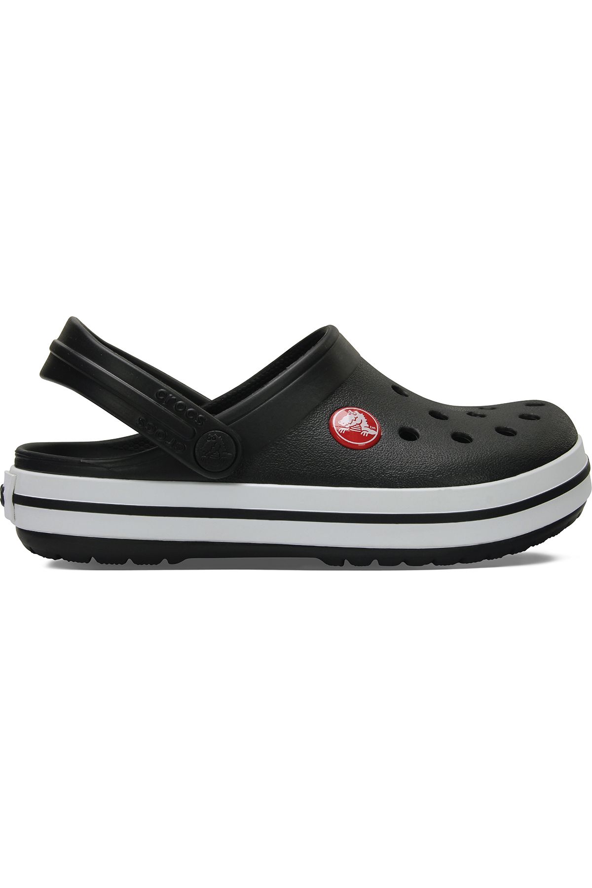 Crocs Unisex Marka Logolu Hafif Su Dostlu Surdurulebilir Stilli Yumu ak Ve Destekleyici Rahat Tabanl Siy Cocuk Ayakkab