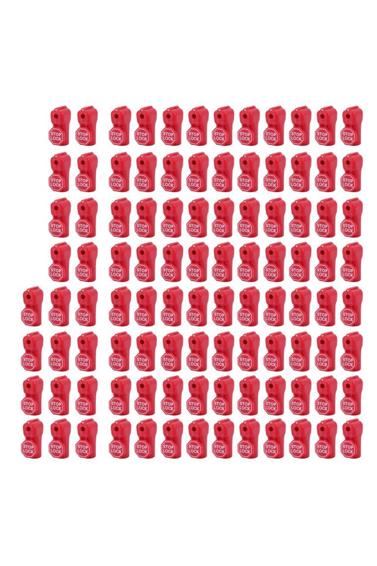 Elice-100 pcs/Bag Red 6mm EAS Security Tag stop lock hook security display hook  Anti Theft Stoplock 2