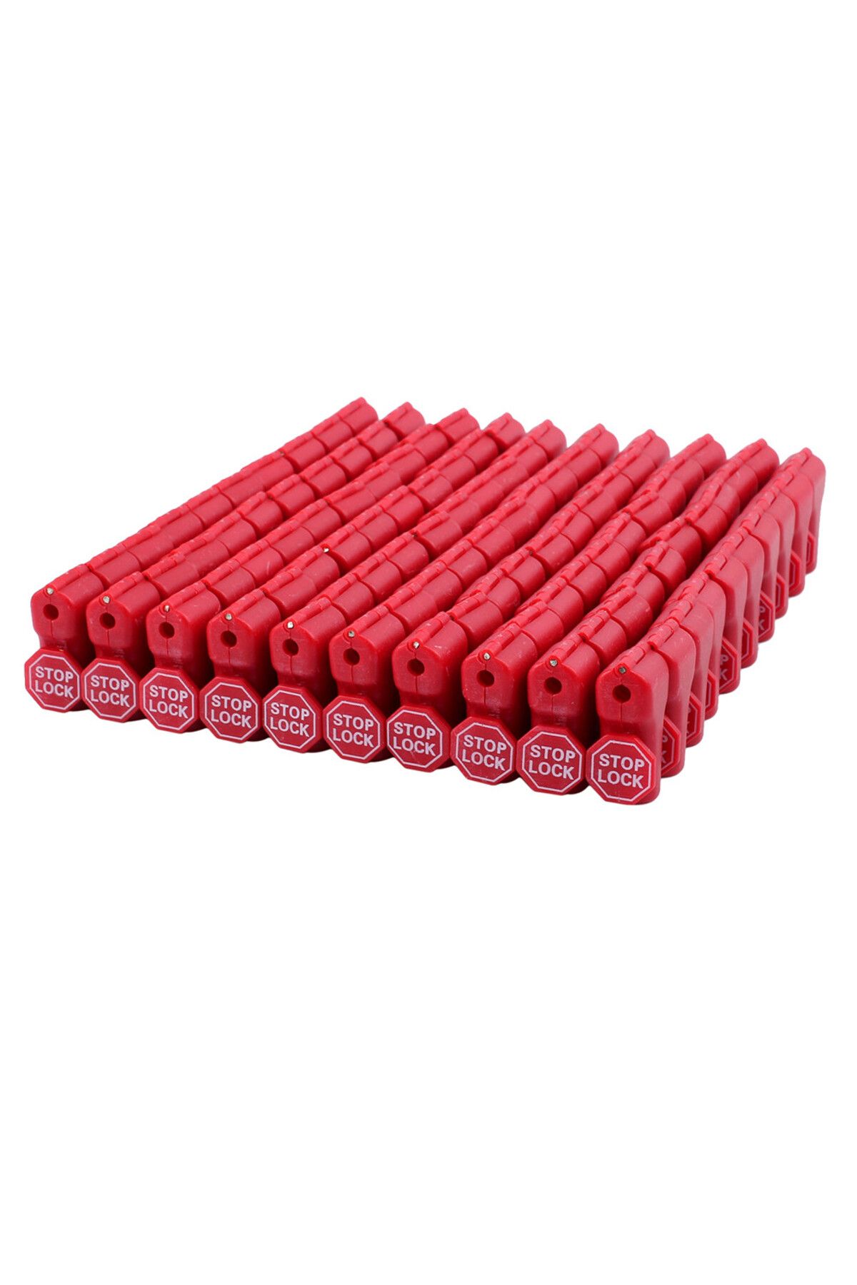 Elice-100 pcs/Bag Red 6mm EAS Security Tag stop lock hook security display hook  Anti Theft Stoplock 4