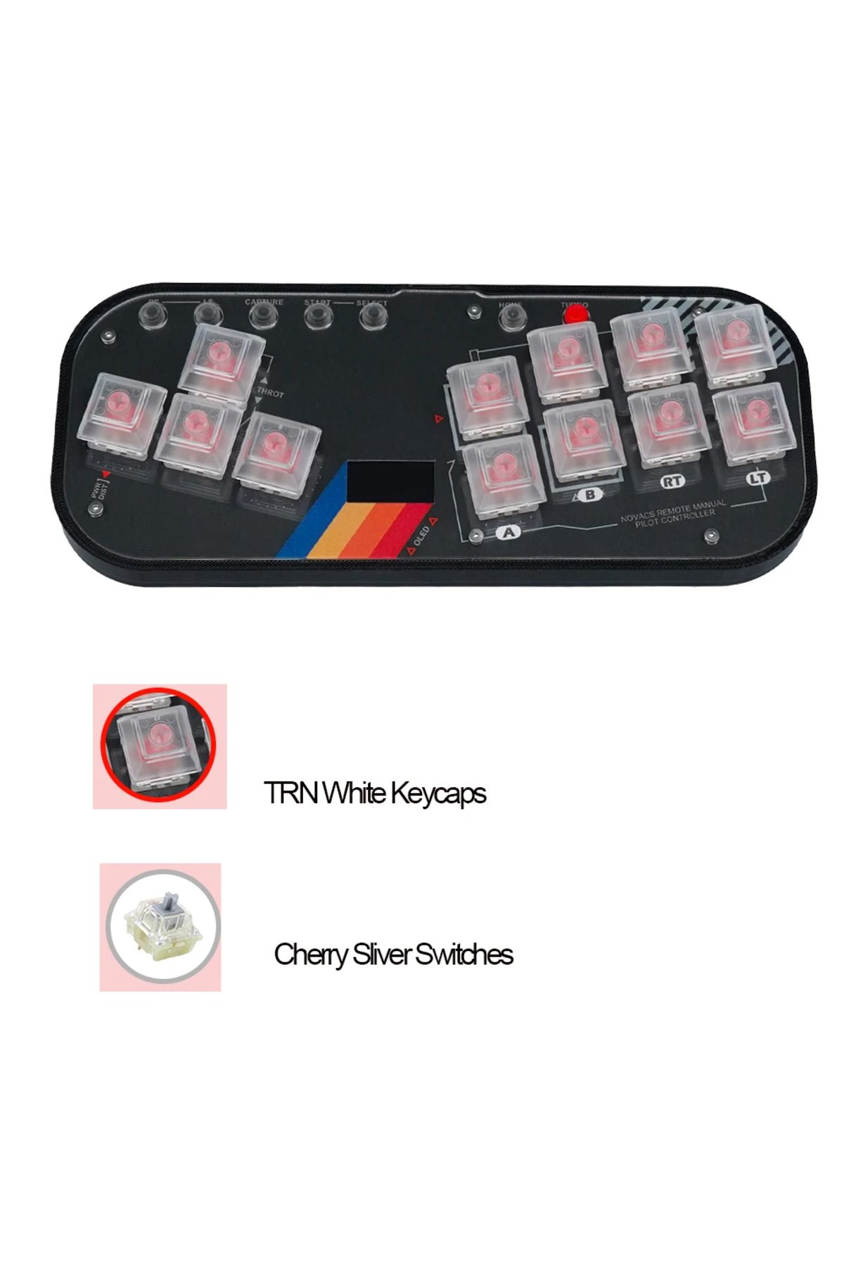 RetroScaler-Mini HitBox Controller SOCD Arcade Stick Keyboard RGB Cherry Switch For PC Android PS4 Misterfpga 1