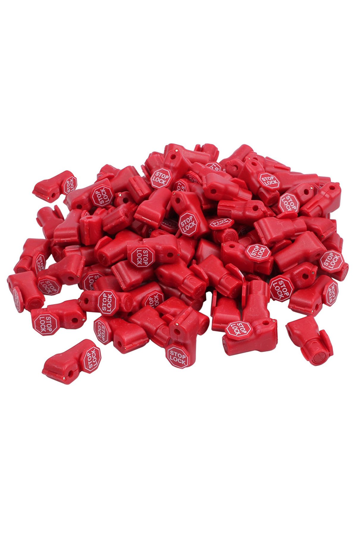 Elice-100 pcs/Bag Red 6mm EAS Security Tag stop lock hook security display hook  Anti Theft Stoplock 6