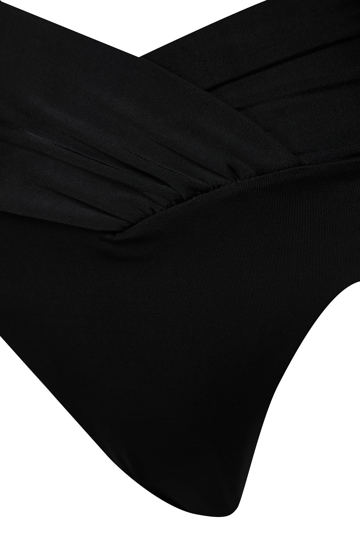 Trendyol Collection-Černé V-Line s vysokým pasem Regular Bikini Six TBESS24BA00137 7
