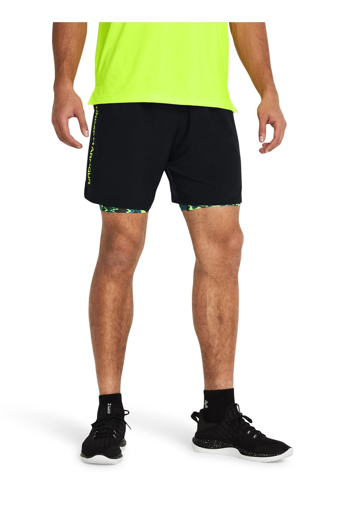 شلوارک و برمودا مشکی مردانه 002 اورجینال Under Armour