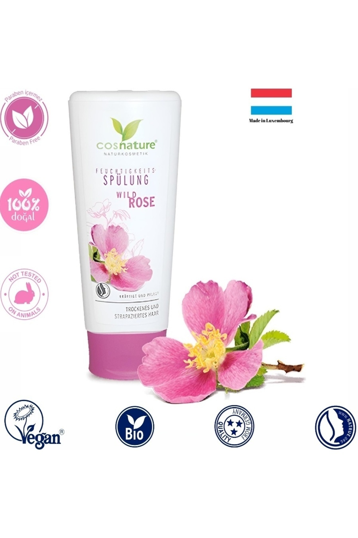 Cosnature Vegan Gül Yağlı Nemlendirici Saç Kremi — 426037043581900