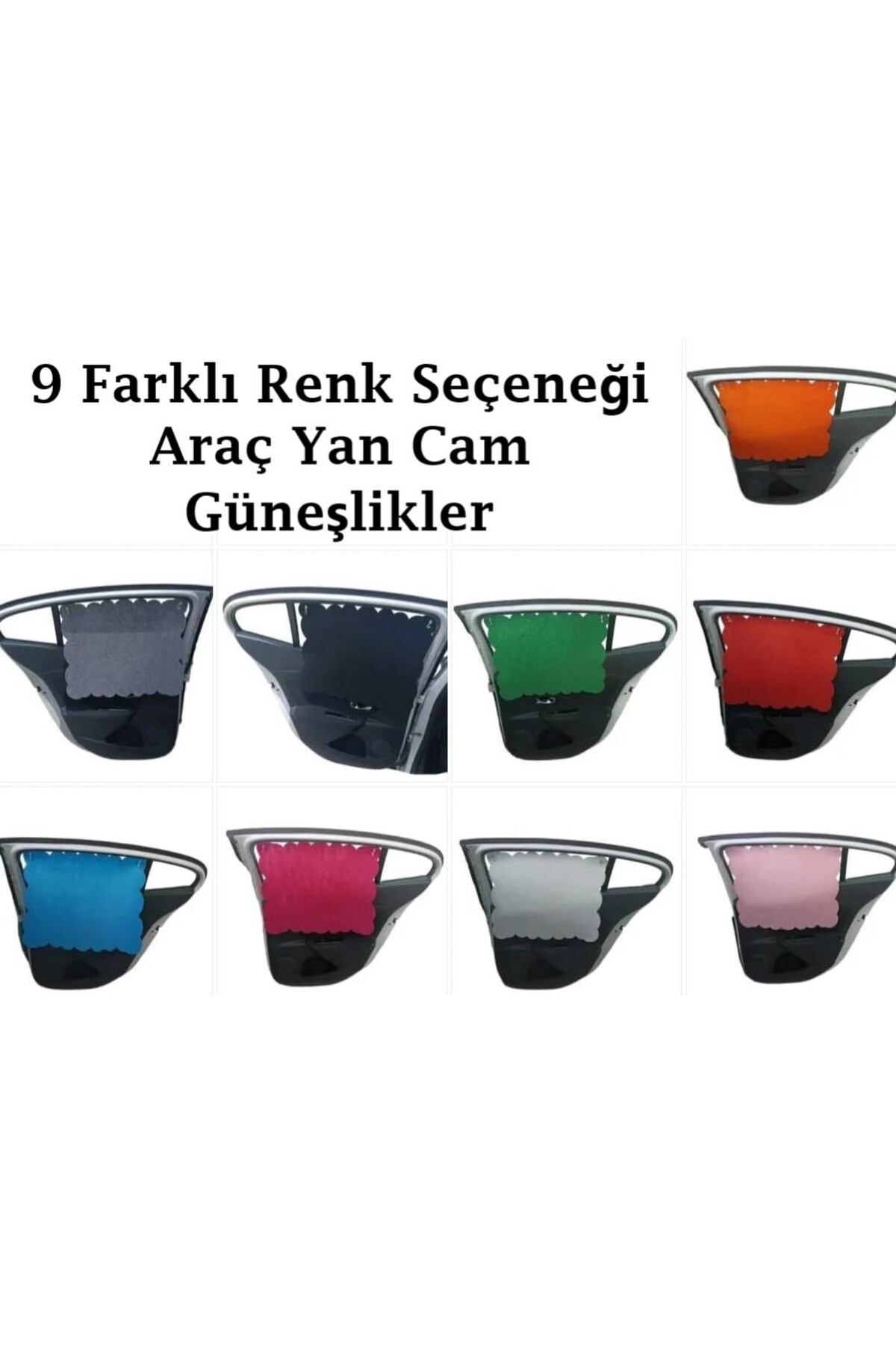 Wi Fro Oto Güneşlik Perdesi Yan Cam Araç Perdesi Arka Koltuk Emzirme Örtüsü Beyaz Keçe Vantuzlu 1 Adet fotoğrafı 4 (önizleme)