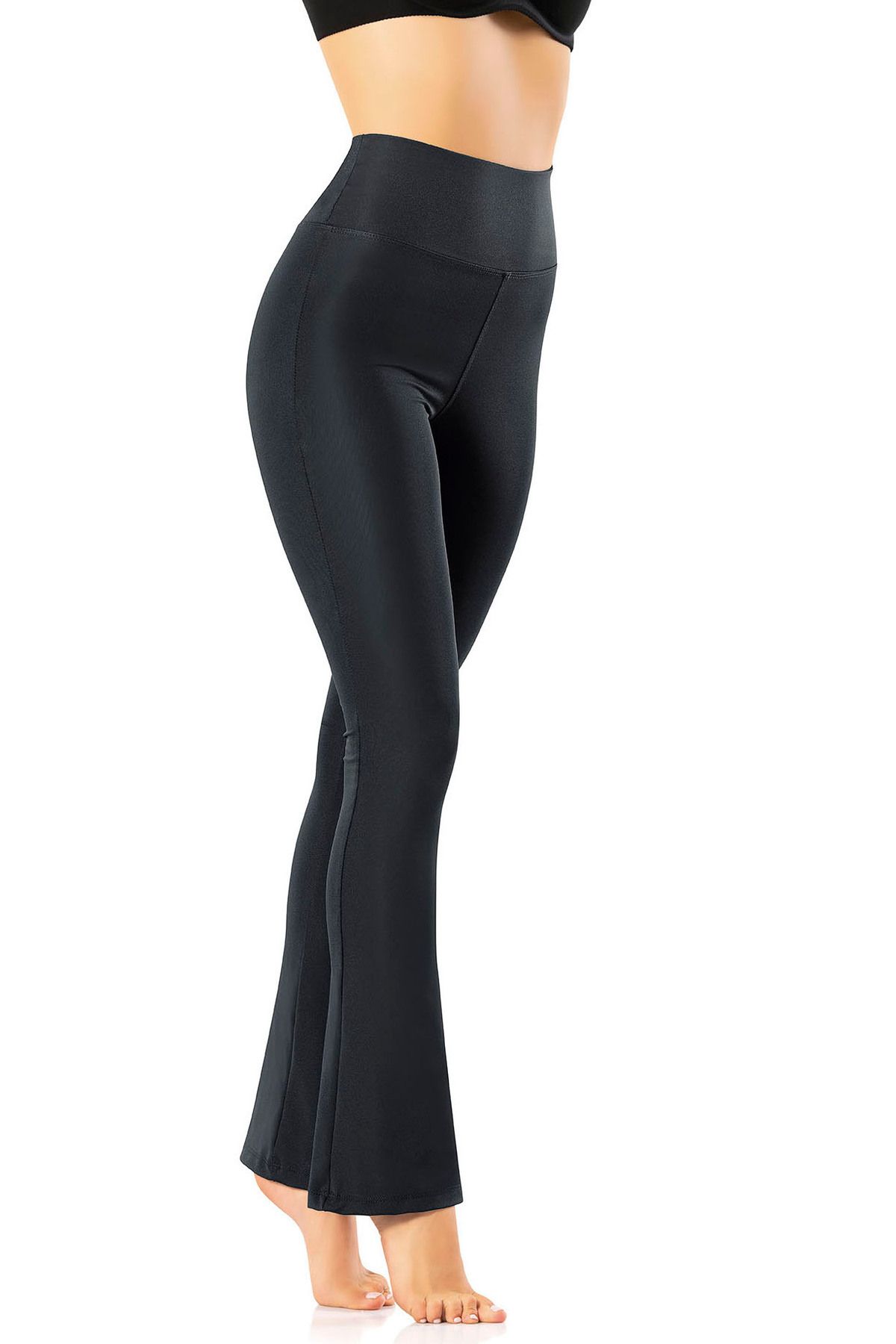 VicTroy Jambiere De Damă Cu Picior Spaniol, Cu Talie Înaltă, Cu Scuba, 41v28 Femeie - L/XL