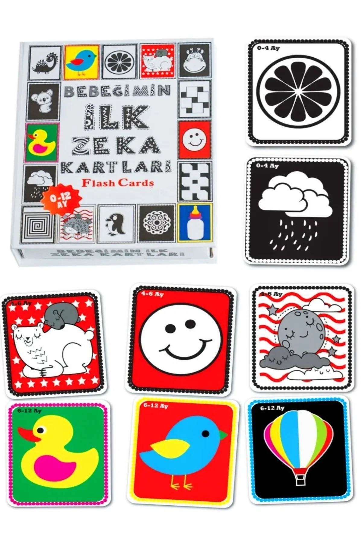 oruçoyuncak Bebeğimin Ilk Zeka Kartları Flash Cards Neşeli Hayvanlar Bultak fotoğrafı 5 (önizleme)