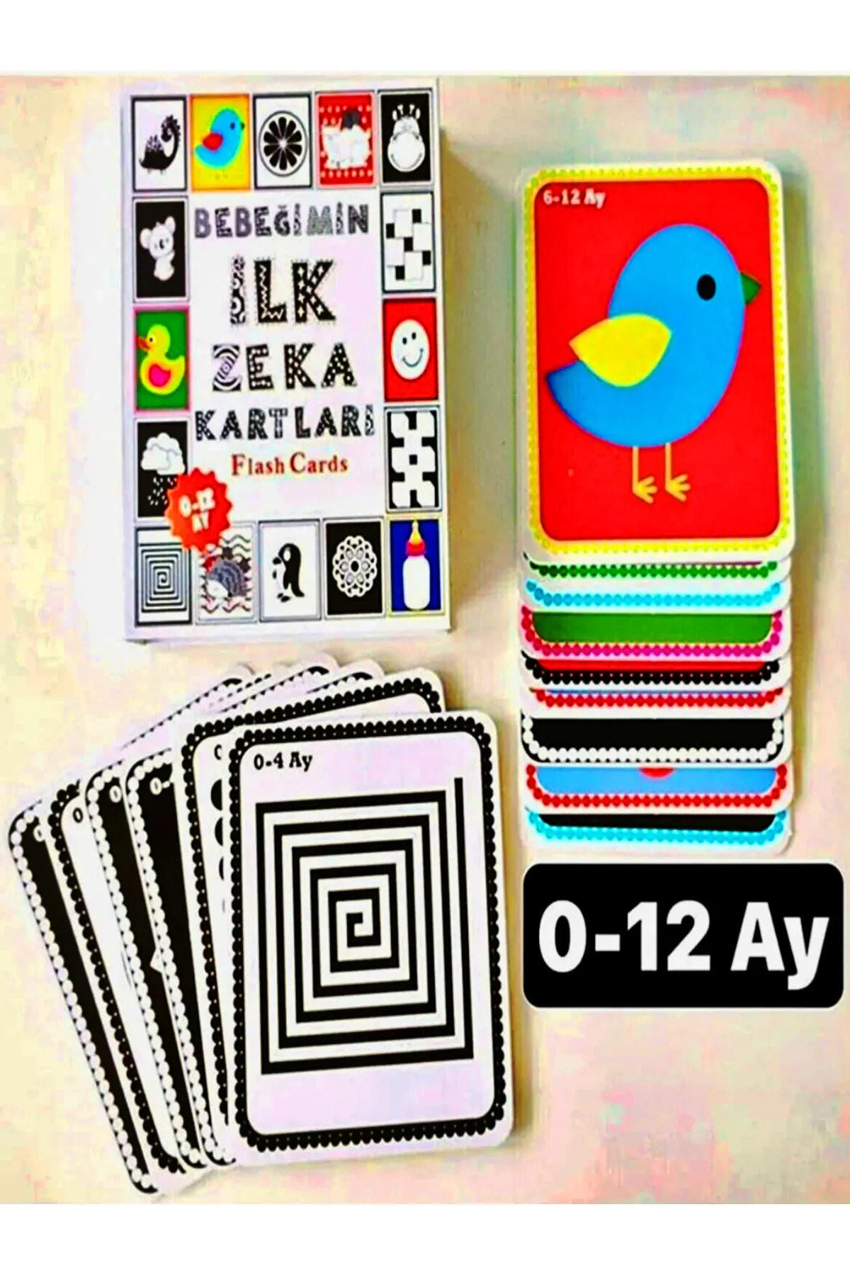 oruçoyuncak Bebeğimin Ilk Zeka Kartları Flash Cards Neşeli Hayvanlar Bultak fotoğrafı 6 (önizleme)