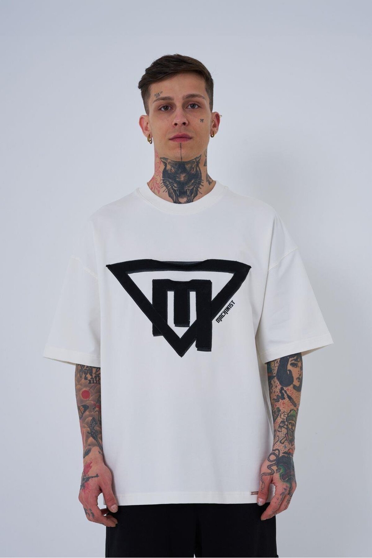 تیشرت مردانه سه گانه قهوه ای چاپ شده