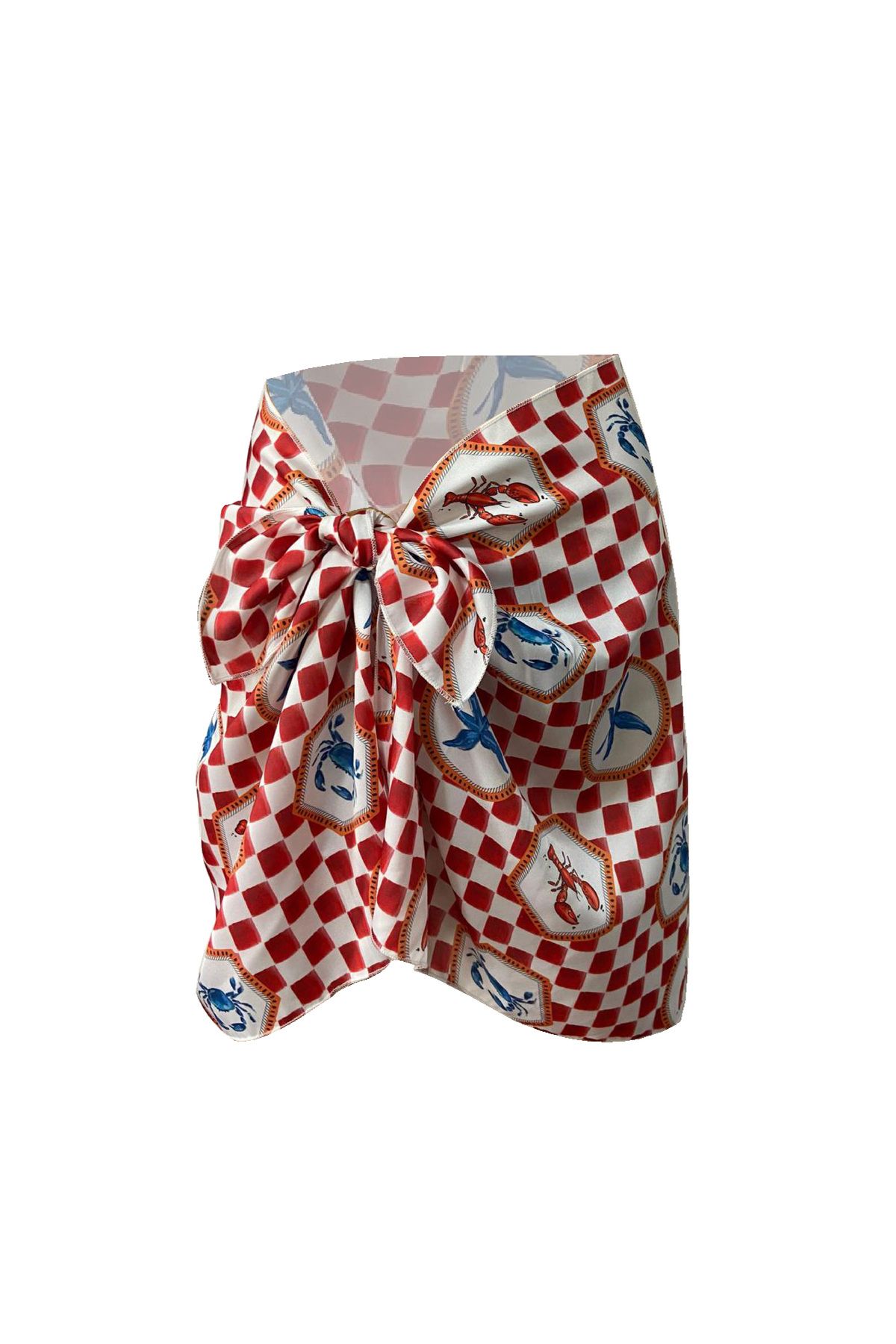 Bolder-Sakura Patterned Satin Pareo - No Inner Display, Crub (147*55) 3