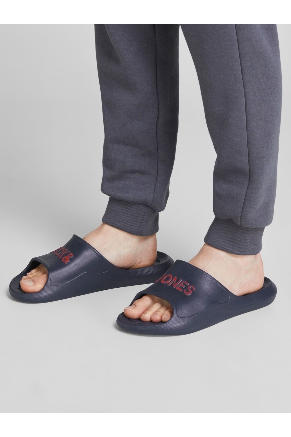 دمپایی آبی مردانه Jack Jones جک و جونز jfwarrix قالب Jack & Jones