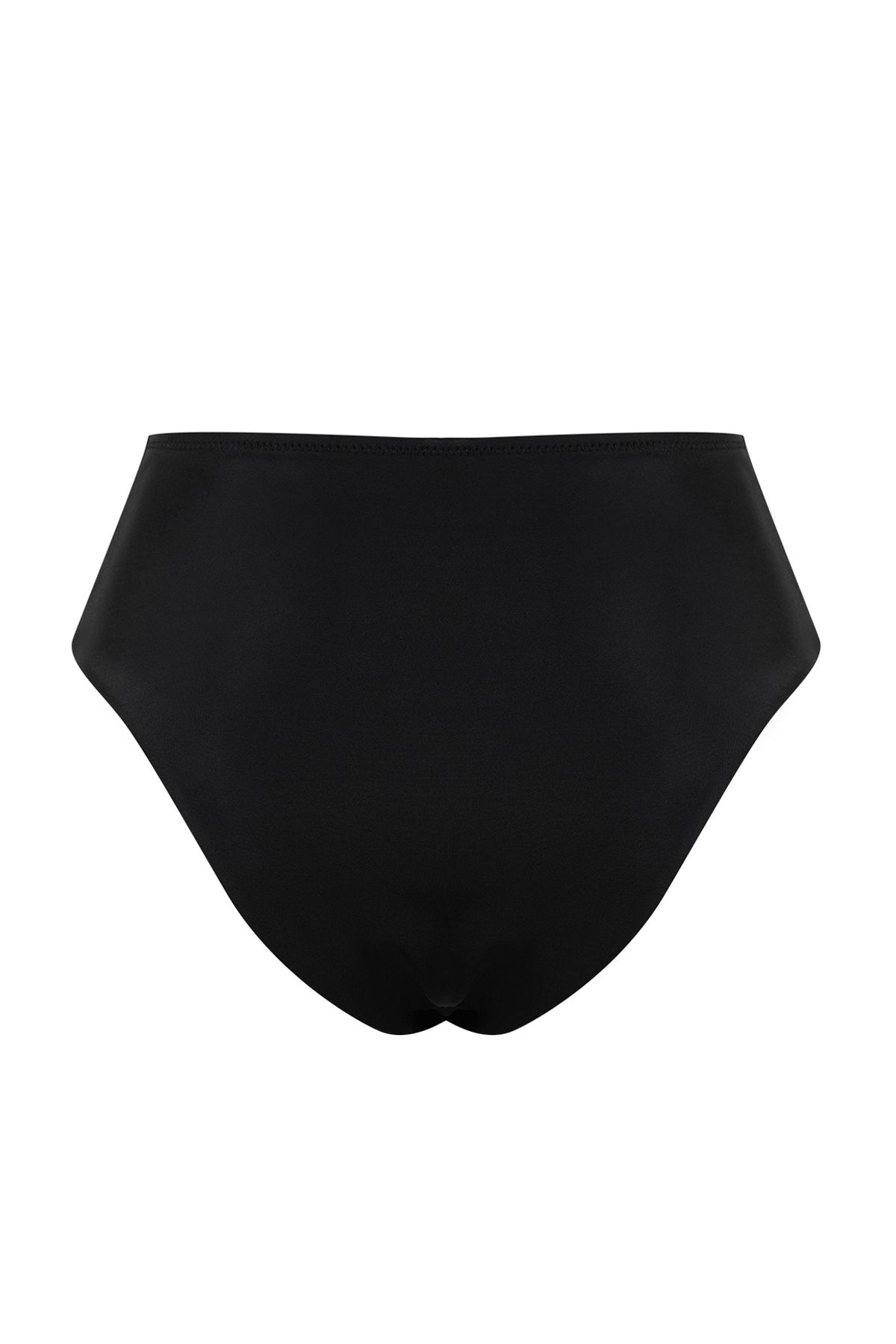 Trendyol Collection-Černé V-Line s vysokým pasem Regular Bikini Six TBESS24BA00137 8