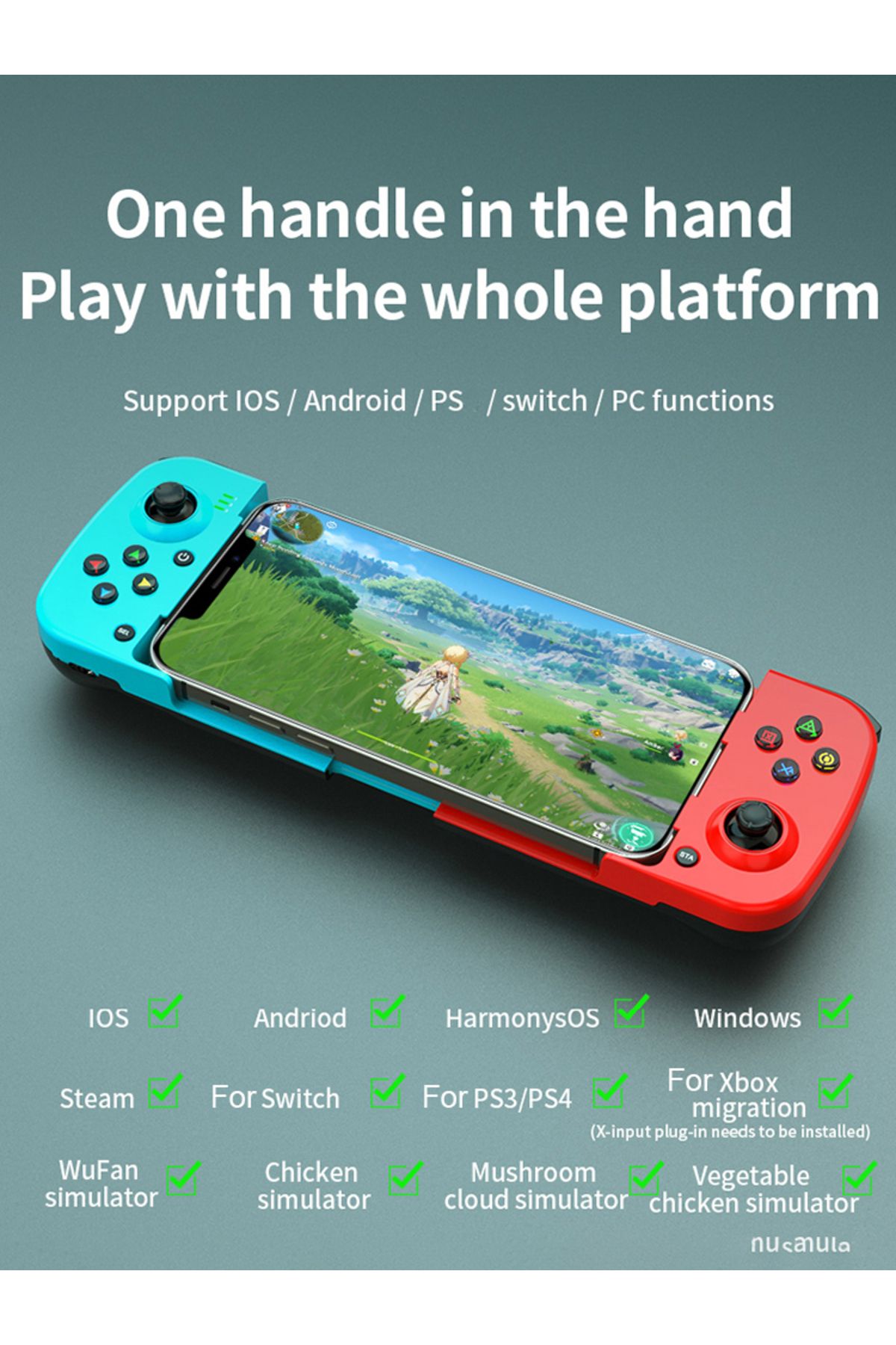 ALLOYSEED-D3 Type-C Gamepad Telescopic Mobile Phone Bluetooth-compatible 5.0 Wireless Game Controller for P... 8