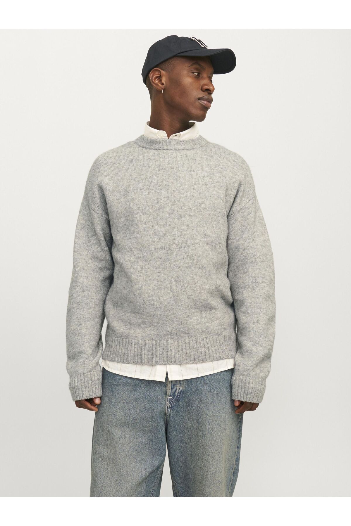 ژاکت بافتنی ساده Strickpullover Mit Rundhals Jack & Jones