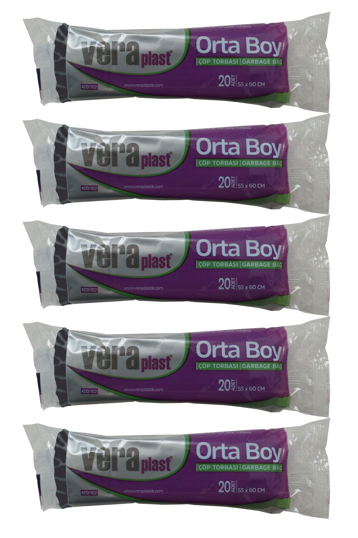 veraplast-MEDIUM SIZE 5*20 PACK TRASH BAG 1
