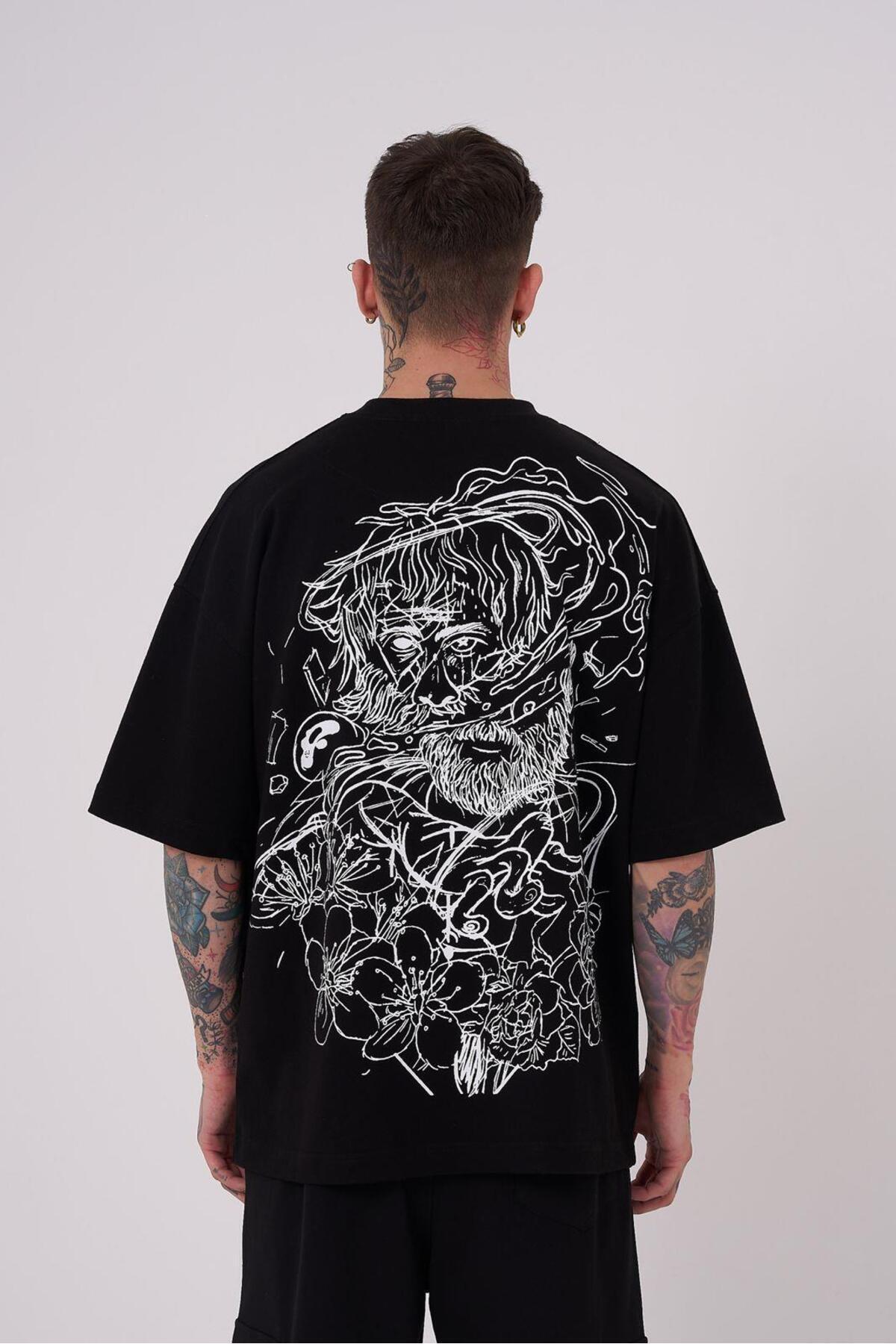 تیشرت مردانه اریستوتالس با چاپ بالا و سایز اکرو