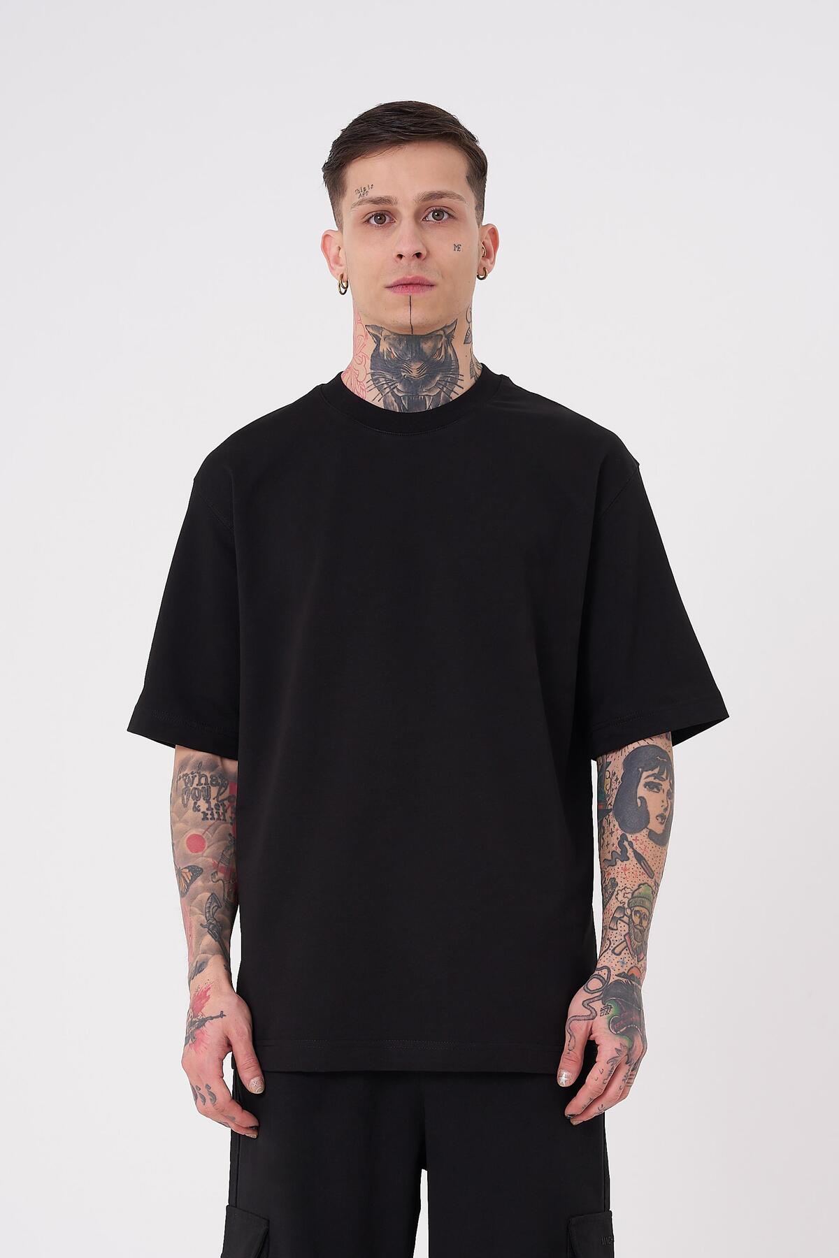 تیشرت مردانه بدون نام پایه ریلکس اکرو