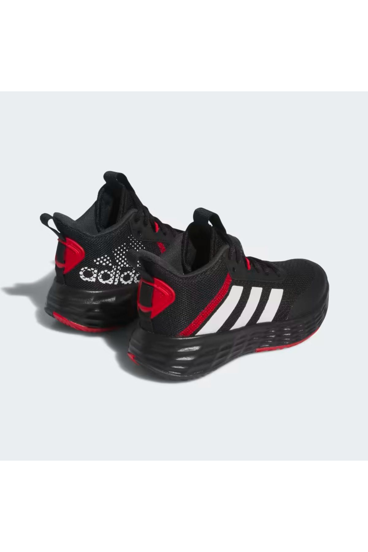 Adidas basketball shoes black and red hot sale
