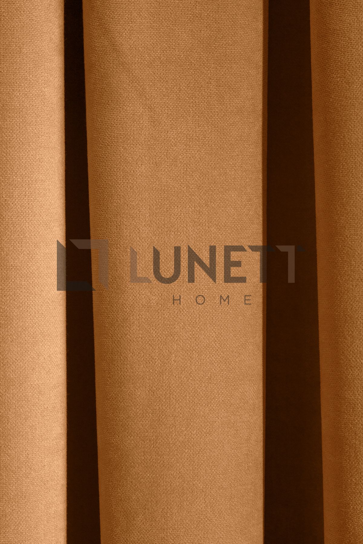 LUNETT HOME-Mustard Color Sparse Pleated Ready to Use 1X2 Background Curtain - Single Wing 9202 4