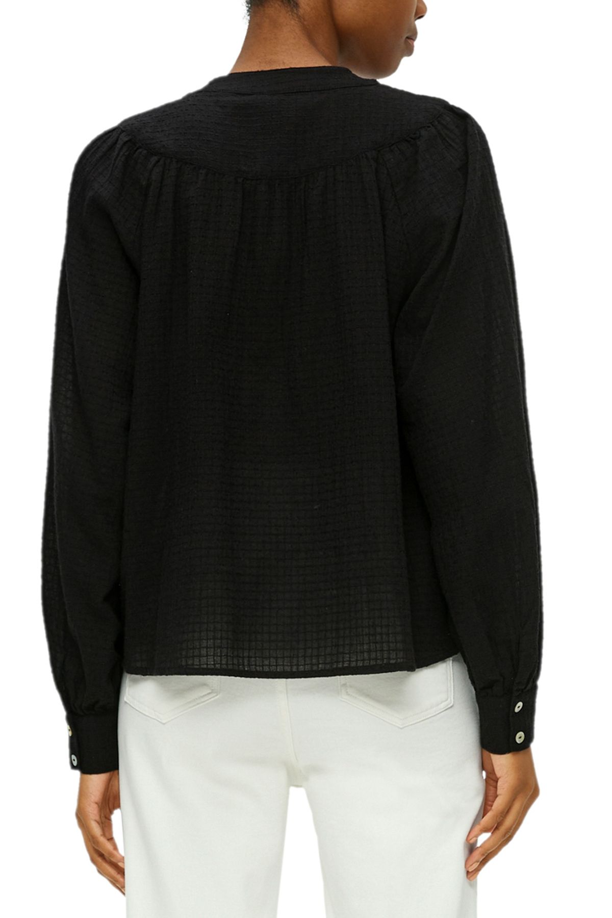 QS by s.Oliver-Bluse mit Dobby-Struktur 2