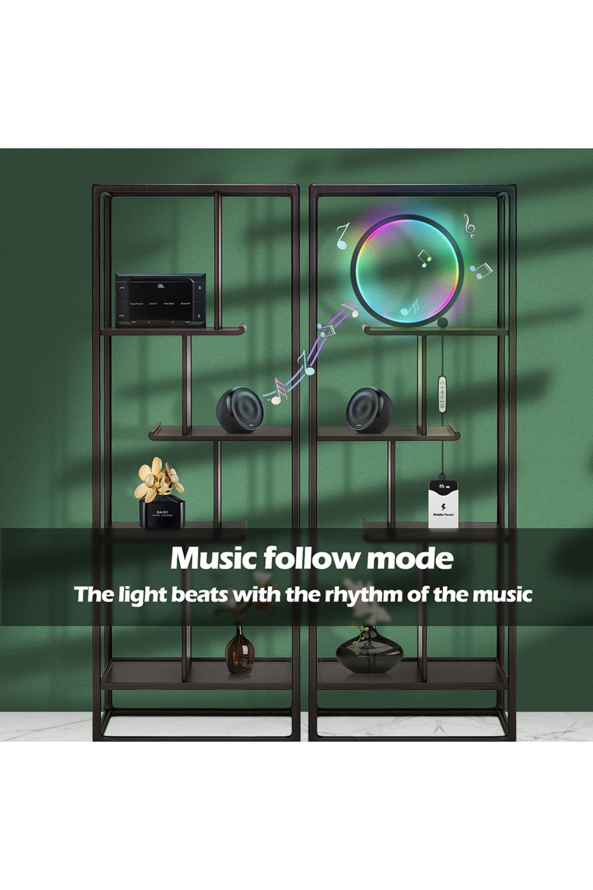 LiHangStar-Smart LED Night Light RGB Desktop Atmosphere Desk Lamp Bluetooth APP Control Suitable for Game Ro... 4