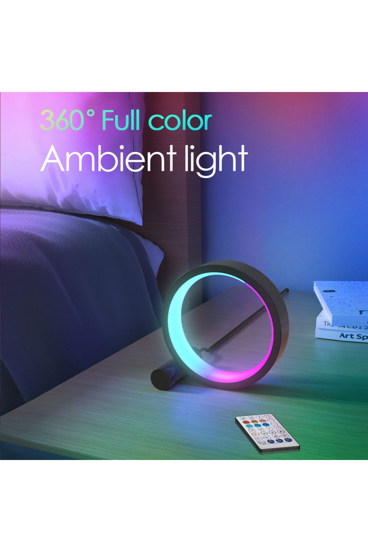 LiHangStar-Smart LED Night Light RGB Desktop Atmosphere Desk Lamp Bluetooth APP Control Suitable for Game Ro... 5