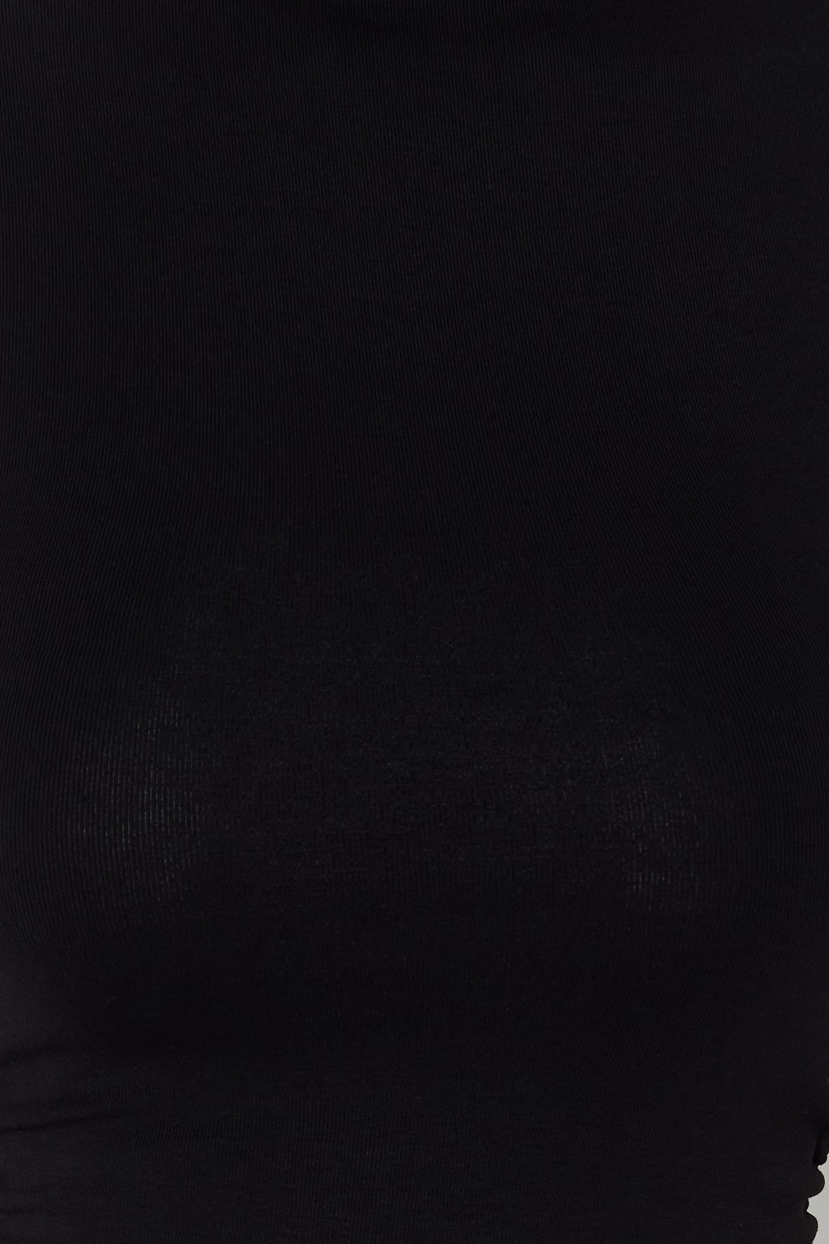 Trendyolmilla  Siyah Dik Yaka Büzgü/Drape Detaylı Fitted/Vücuda Oturan Asimetrik Örme Bluz TWOSS24BZ00534 - Görsel 4