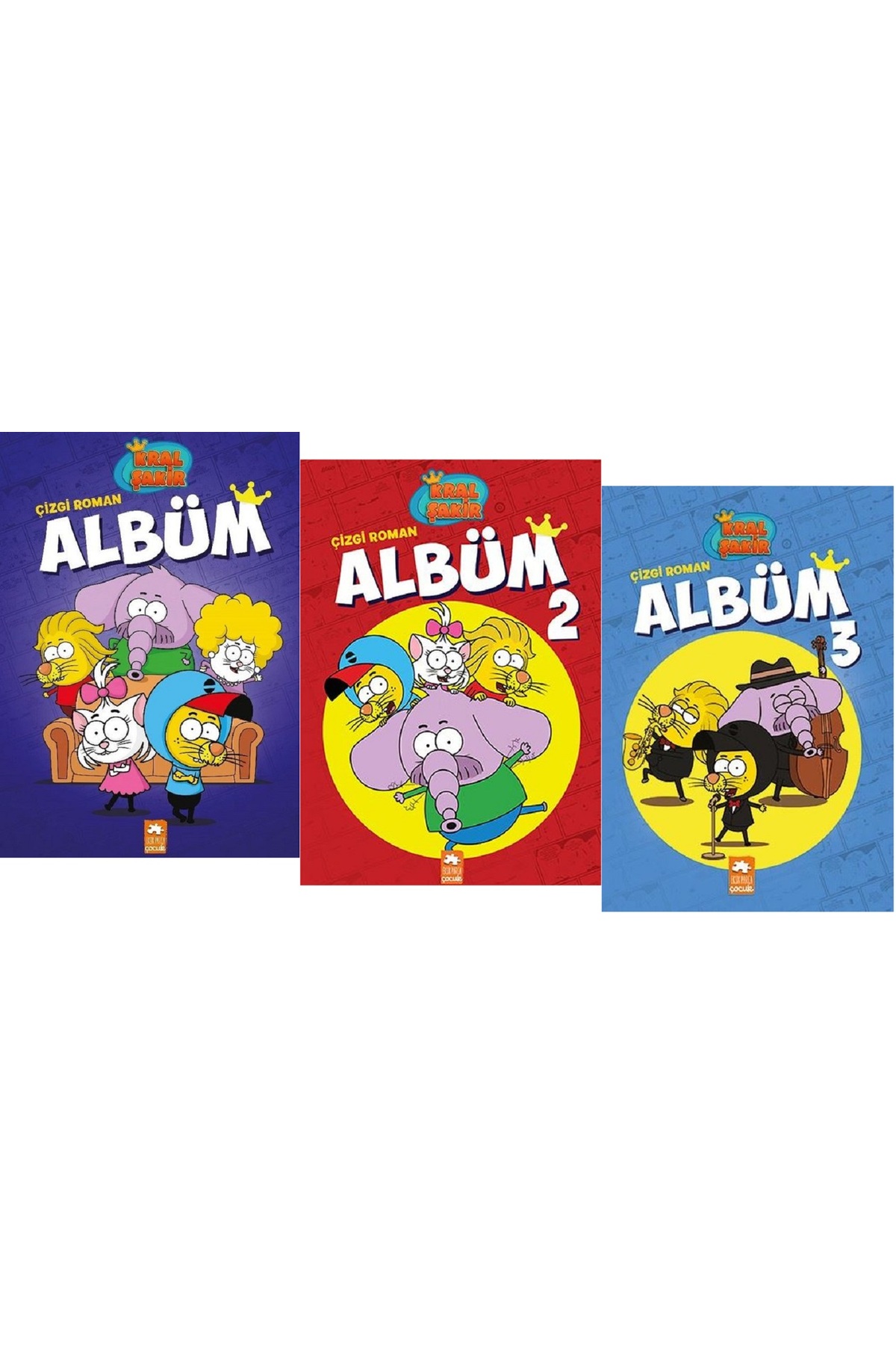 Eksik Parça Yayınları Kral Şakir Albüm 1-2-3 / 3 Kitap Set